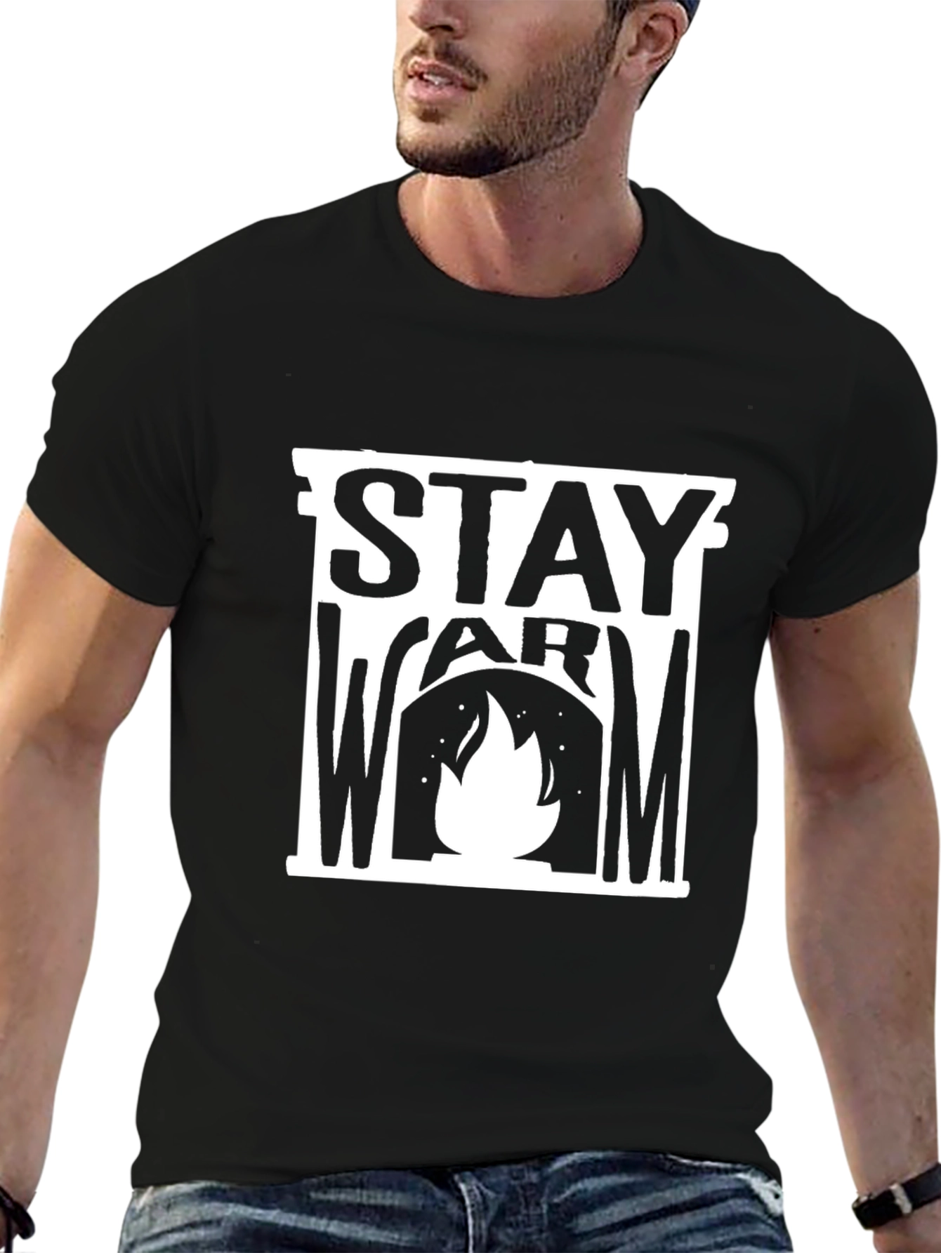 Stay Warm Graphic Tee - Cozy Winter Style