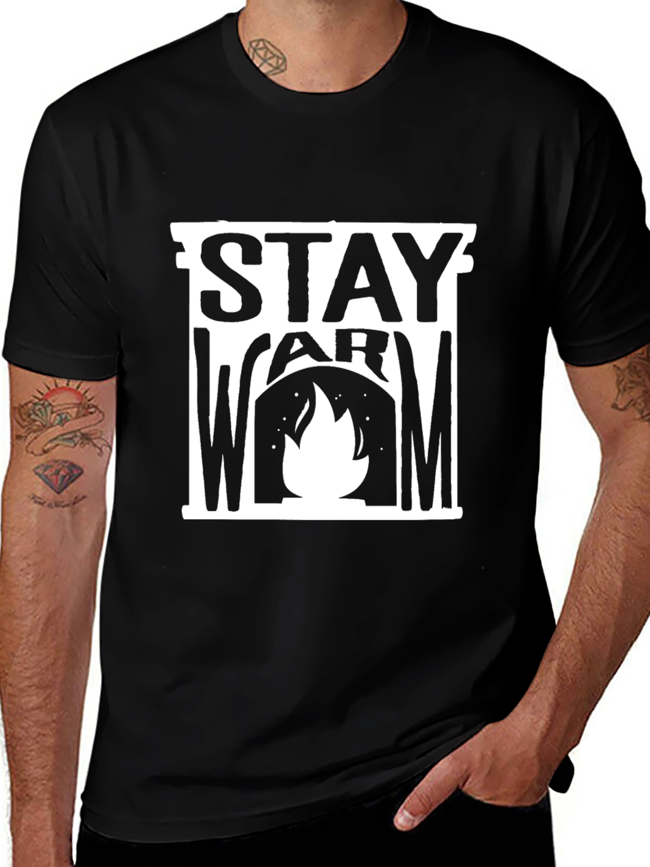 Stay Warm Graphic Tee - Cozy Winter Style