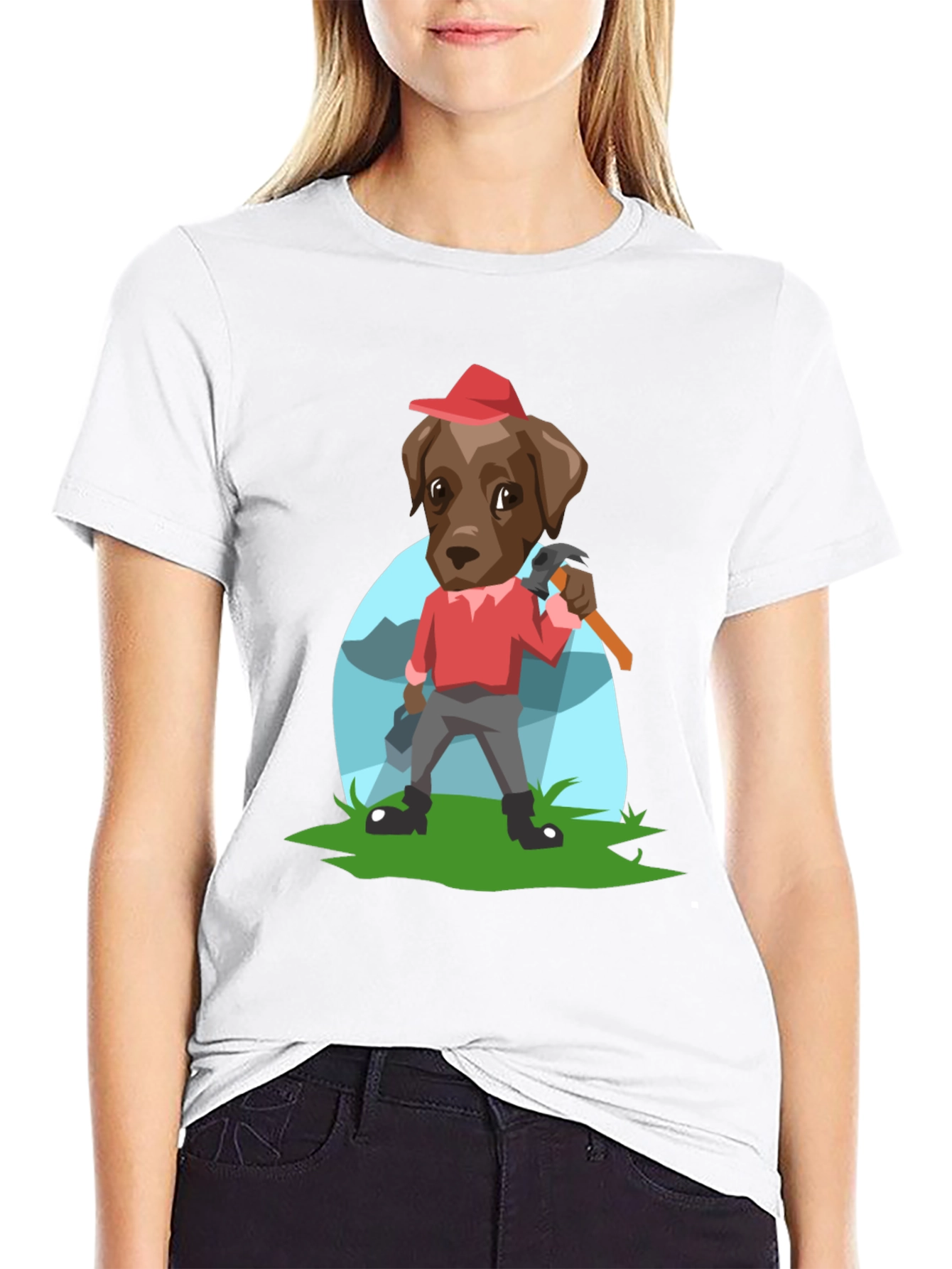 Dog Lumberjack Graphic Tee