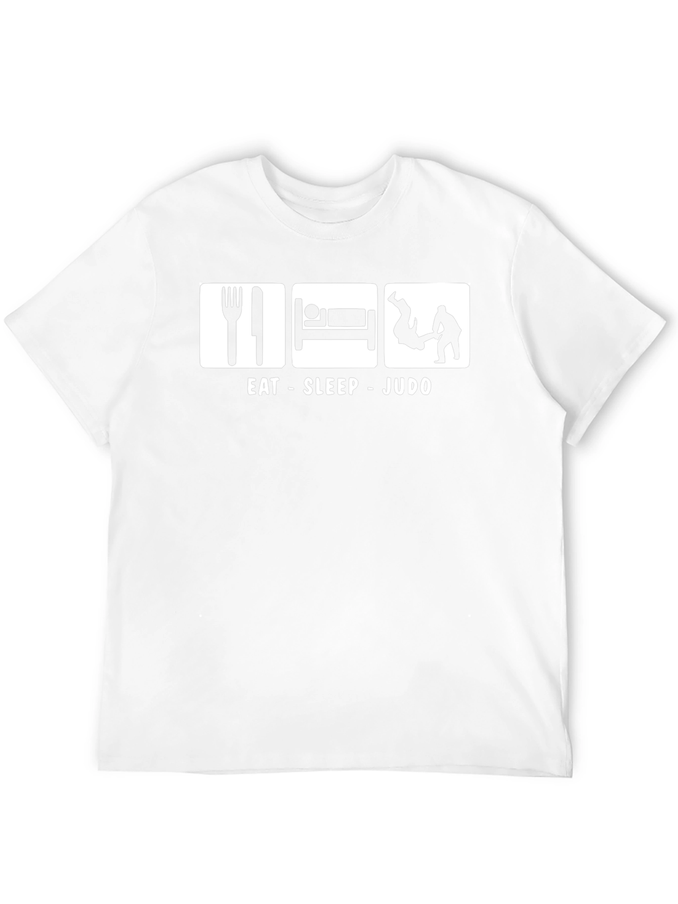 Eat Sleep Judo Black Graphic T-Shirt