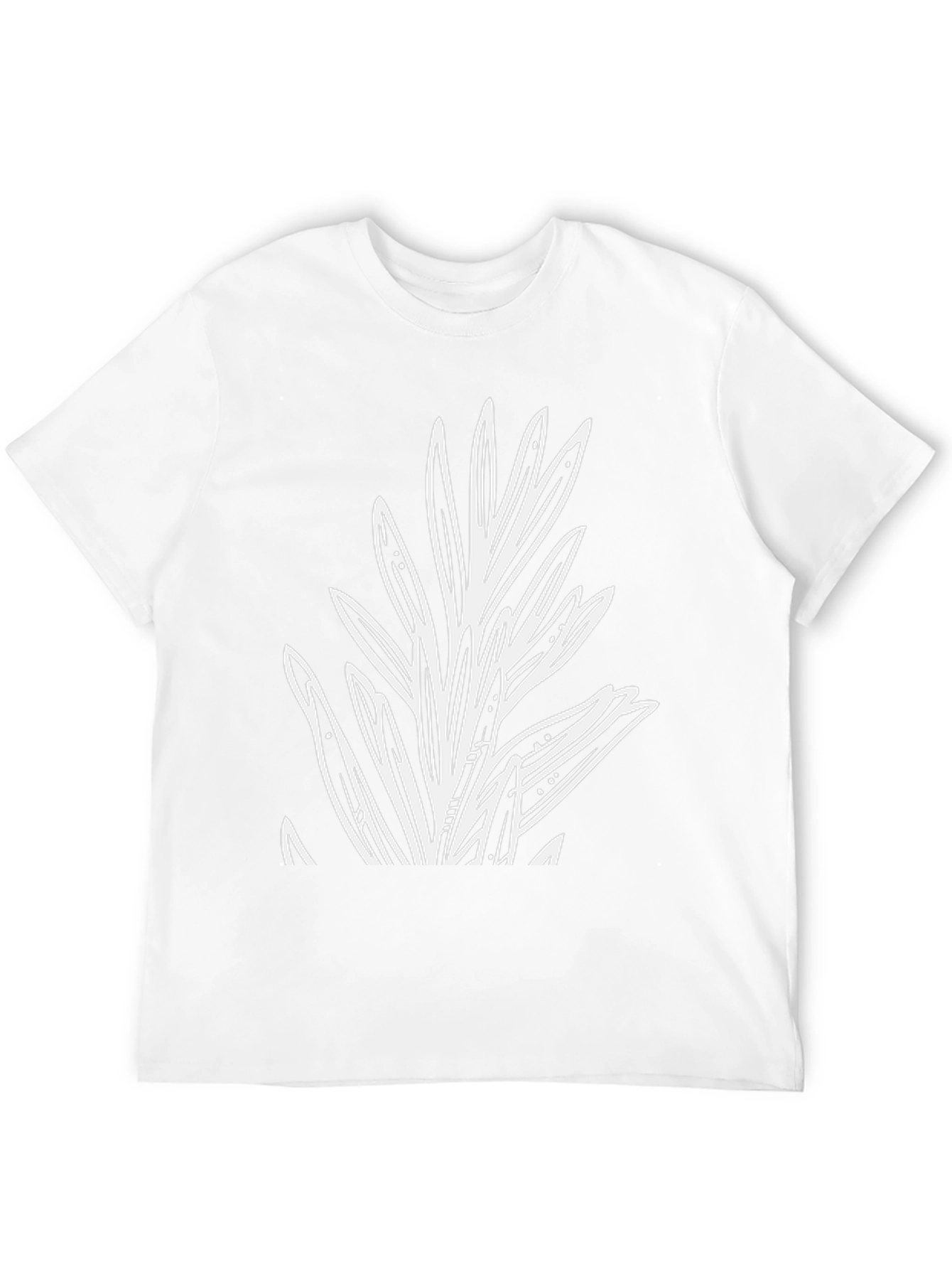 Botanical Print Black T-Shirt - Casual Style
