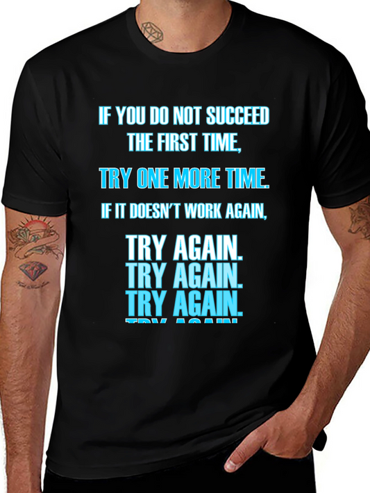 Motivational Try Again T-Shirt