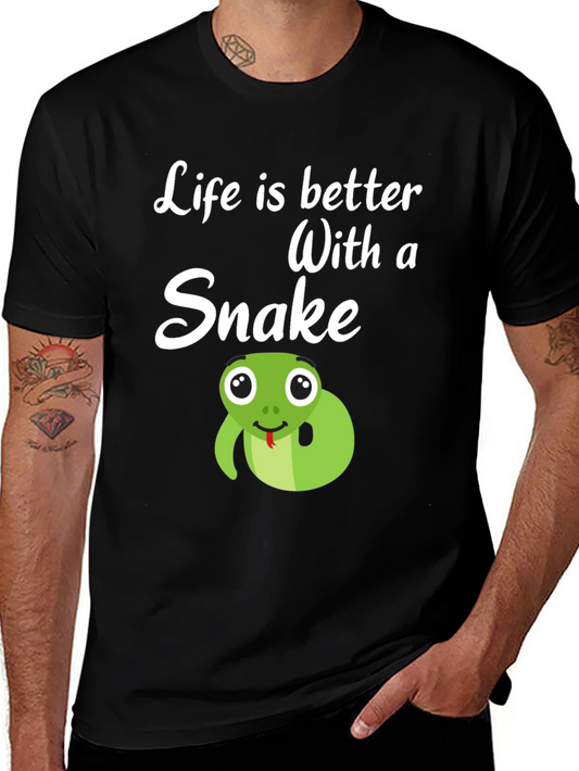 Life is Better With a Snake Graphic Tee