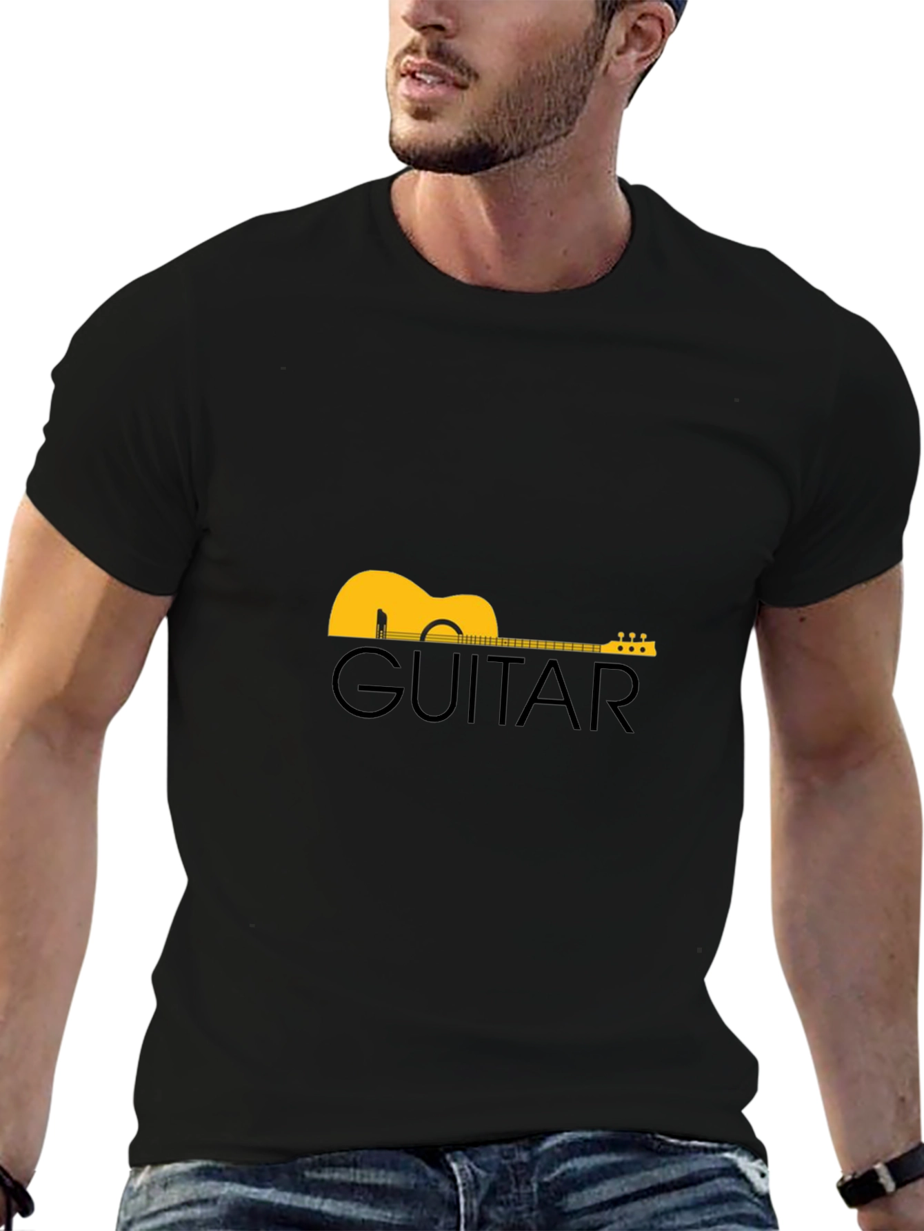 Guitar Graphic Tee - Stylish Music Lover Shirt
