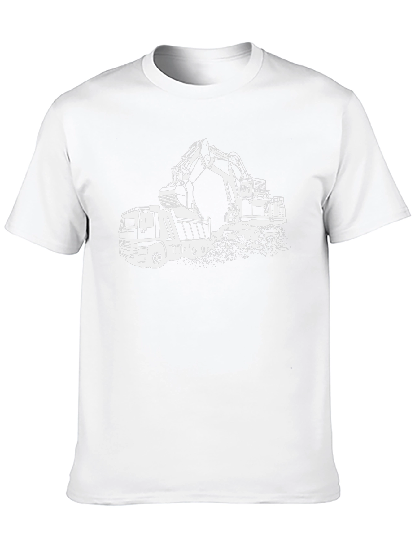 Construction Vehicle Graphic Tee - Black