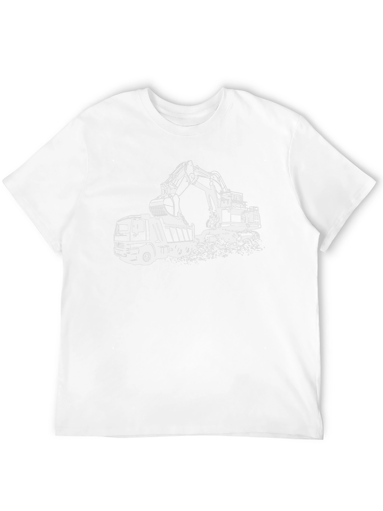 Construction Vehicle Graphic Tee - Black