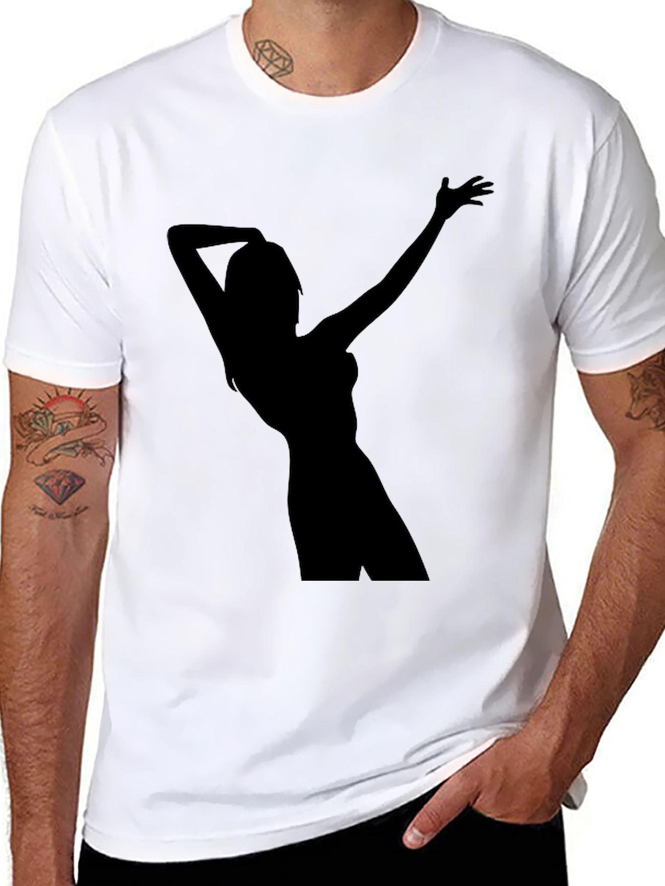 Silhouette Graphic Tee - Black