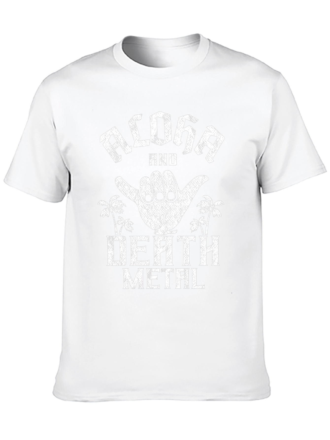 Aloha Death Metal Graphic Tee - Black T-Shirt