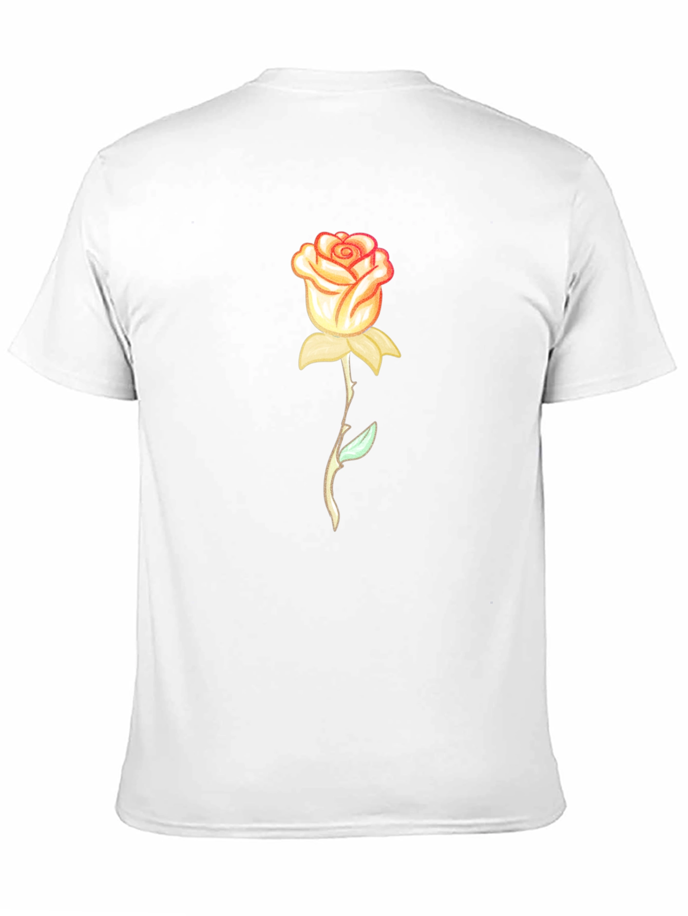 Rose Graphic T-Shirt - Stylish Black Tee