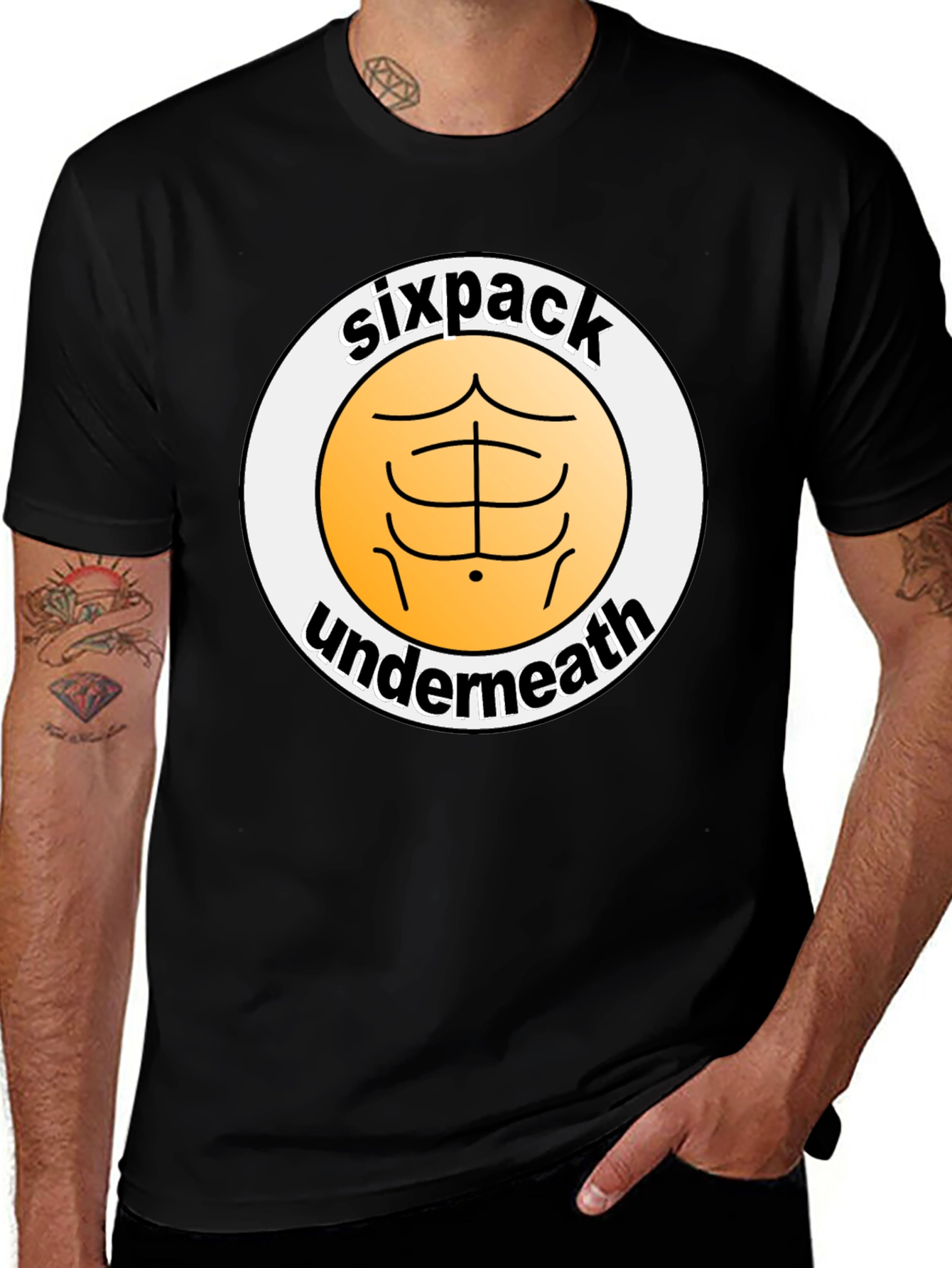 Sixpack Underneath Graphic T-Shirt