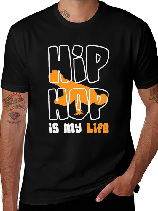 Hip Hop is My Life Graphic Tee - Stylish Black T-Shirt