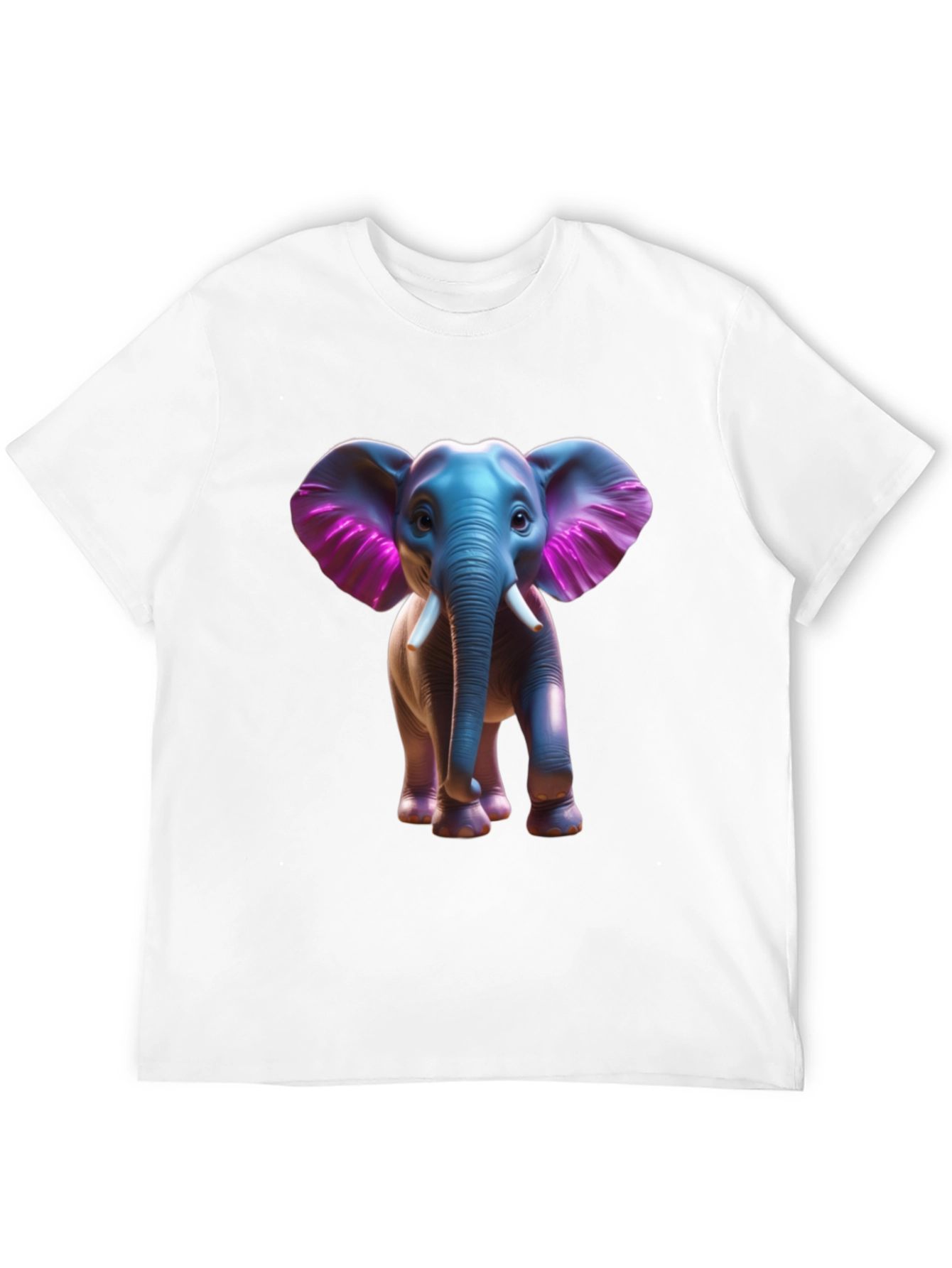 Elephant Graphic Tee - Stylish Black Cotton T-Shirt