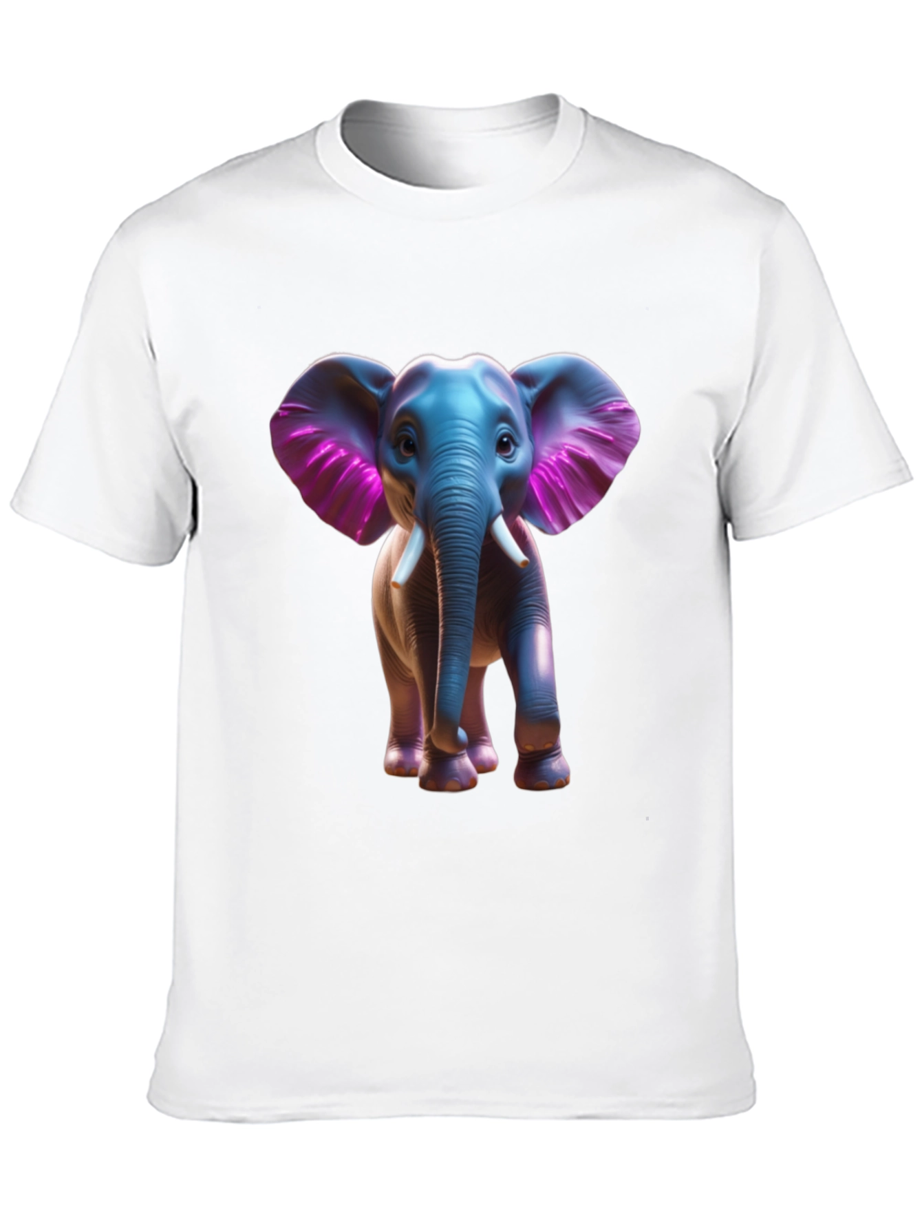 Elephant Graphic Tee - Stylish Black Cotton T-Shirt