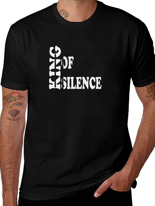 King of Silence Graphic Tee - Black Unisex T-Shirt