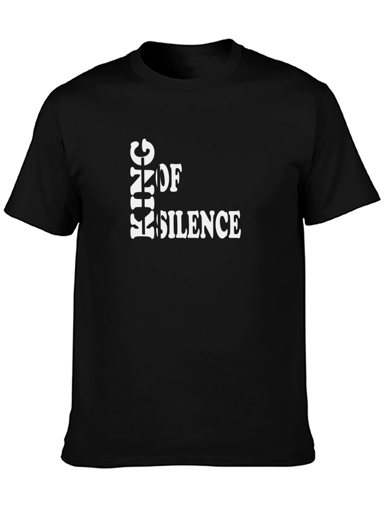King of Silence Graphic Tee - Black Unisex T-Shirt