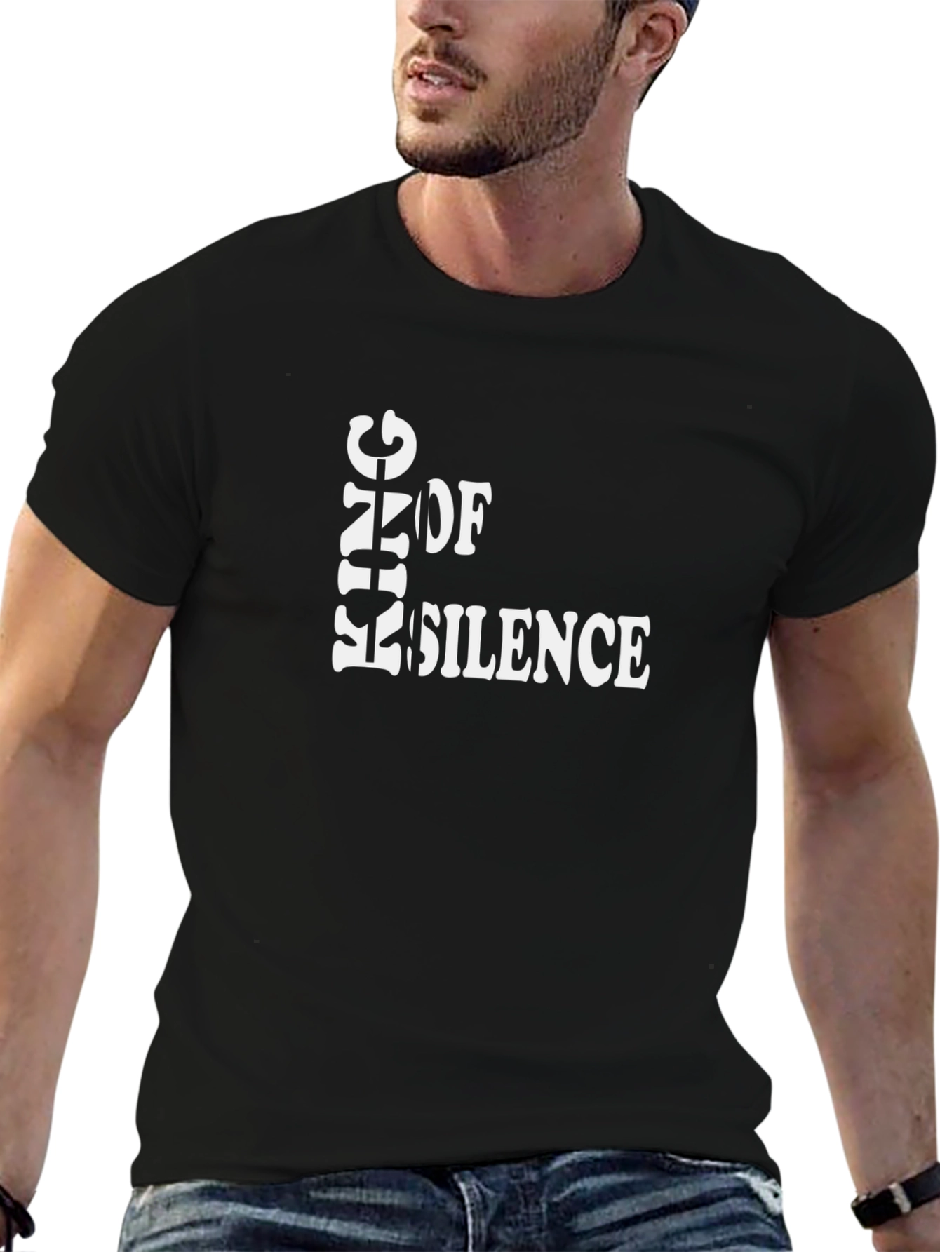 King of Silence Graphic Tee - Black Unisex T-Shirt