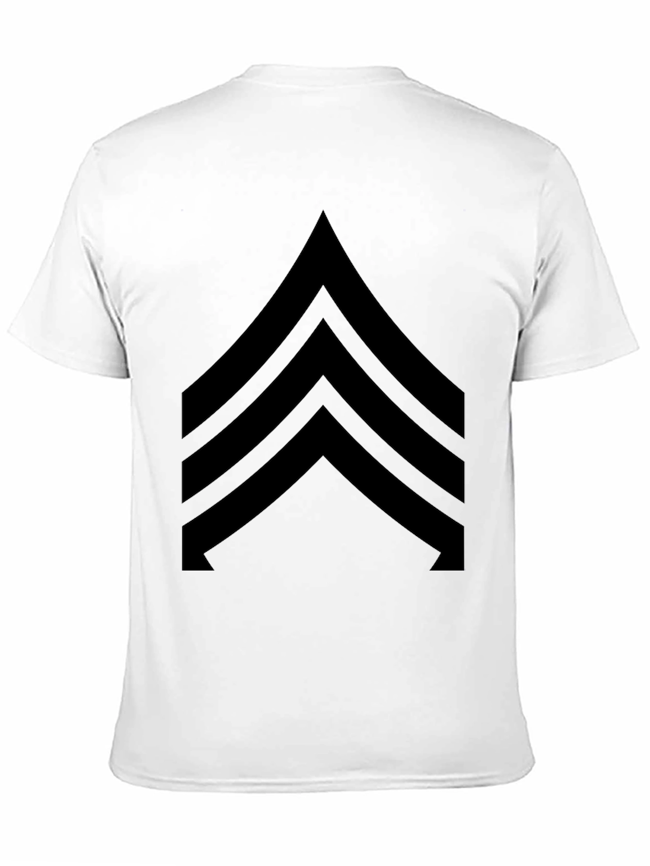 Black Sergeant Stripes Graphic Tee
