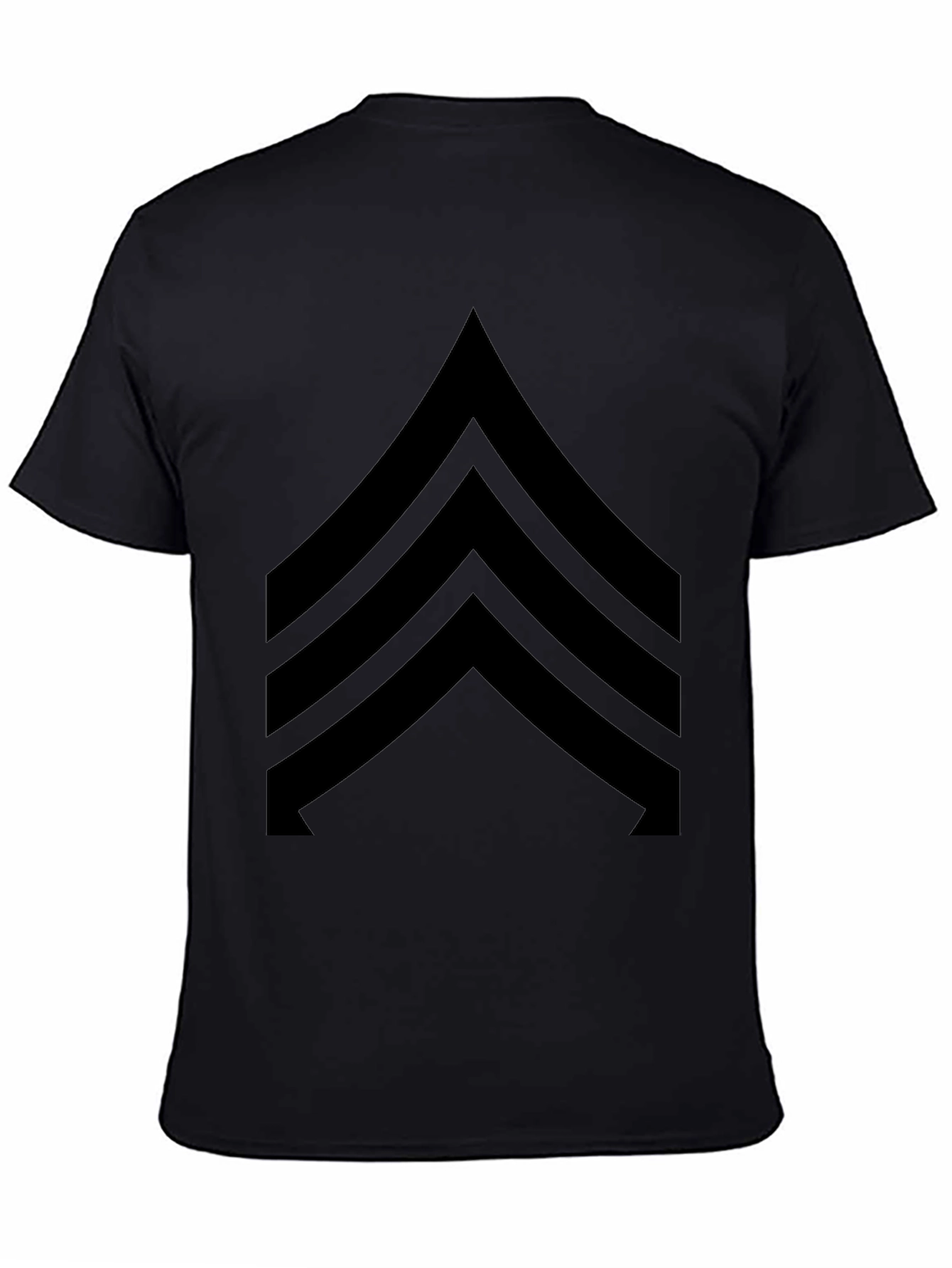 Black Sergeant Stripes Graphic Tee