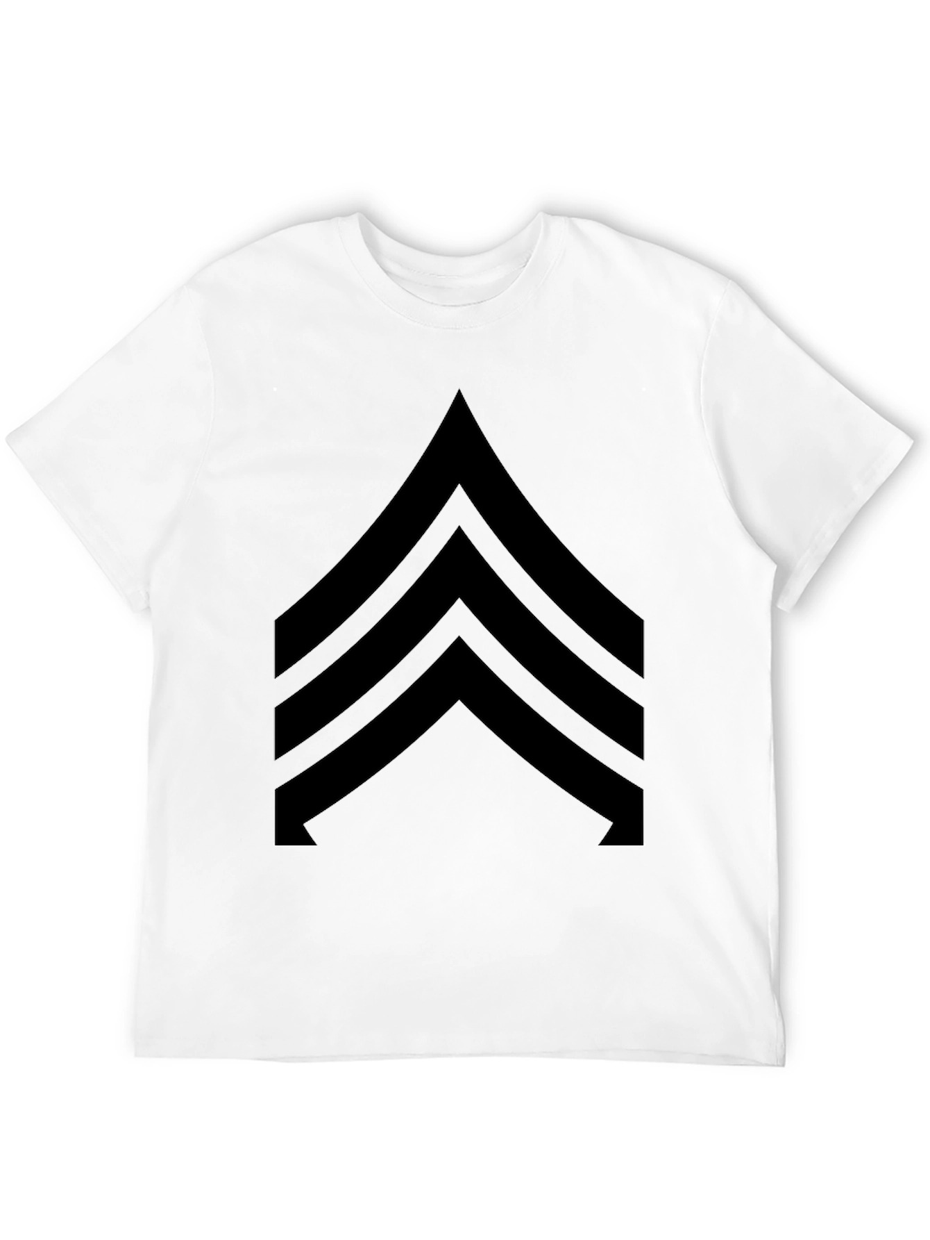 Black Sergeant Stripes Graphic Tee
