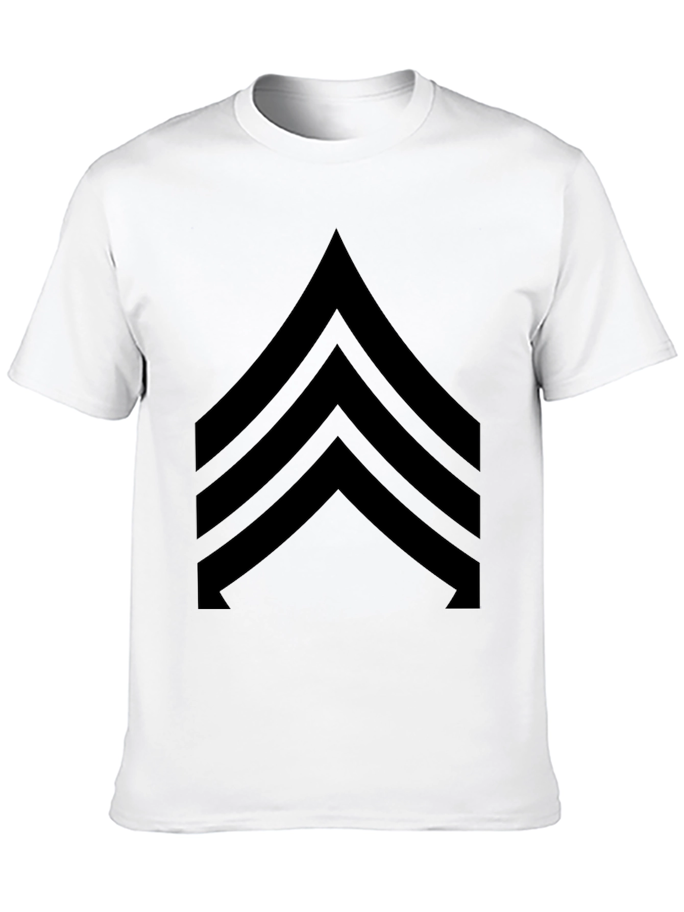 Black Sergeant Stripes Graphic Tee