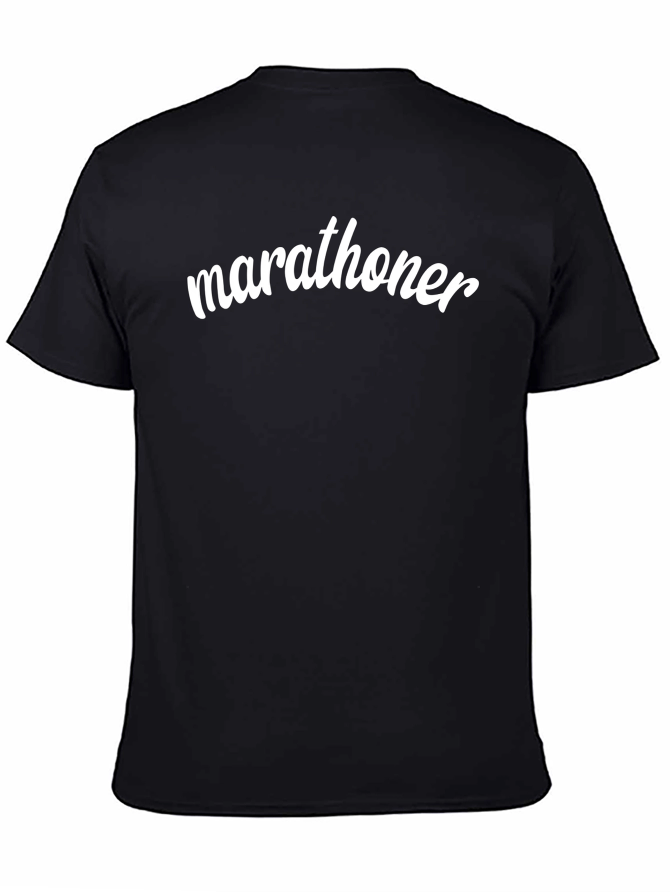 Marathoner Graphic Tee - Black Short Sleeve T-Shirt