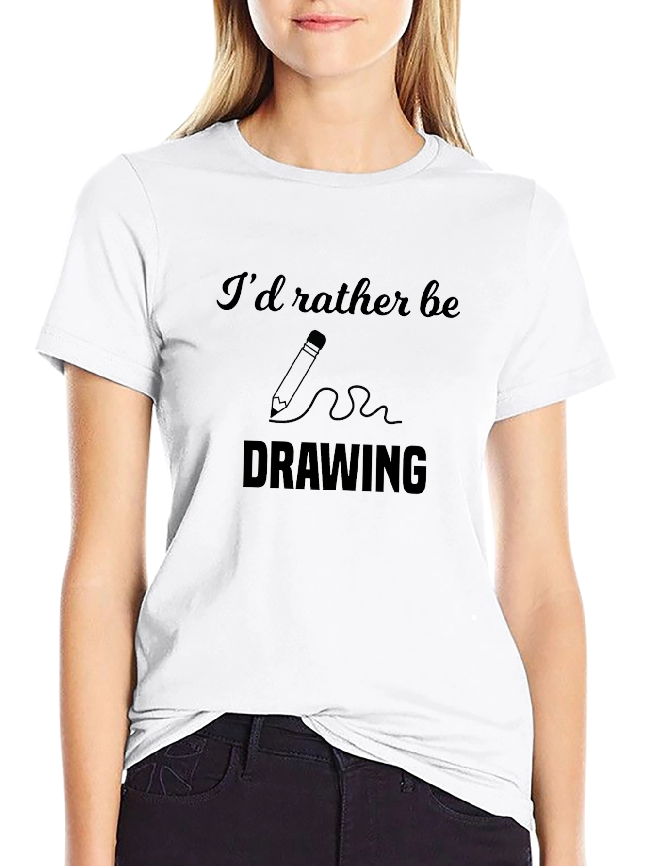 Id Rather Be Drawing Graphic T-Shirt
