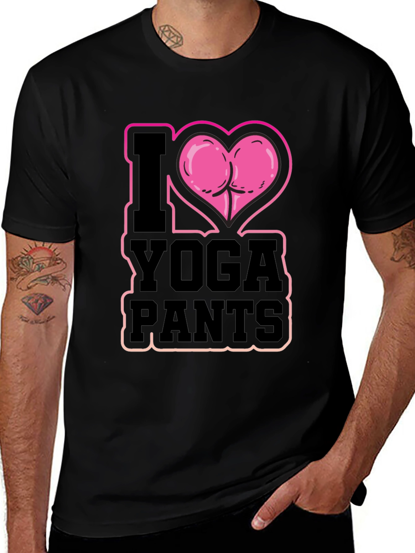 I Heart Yoga Pants T-Shirt - Funny Design