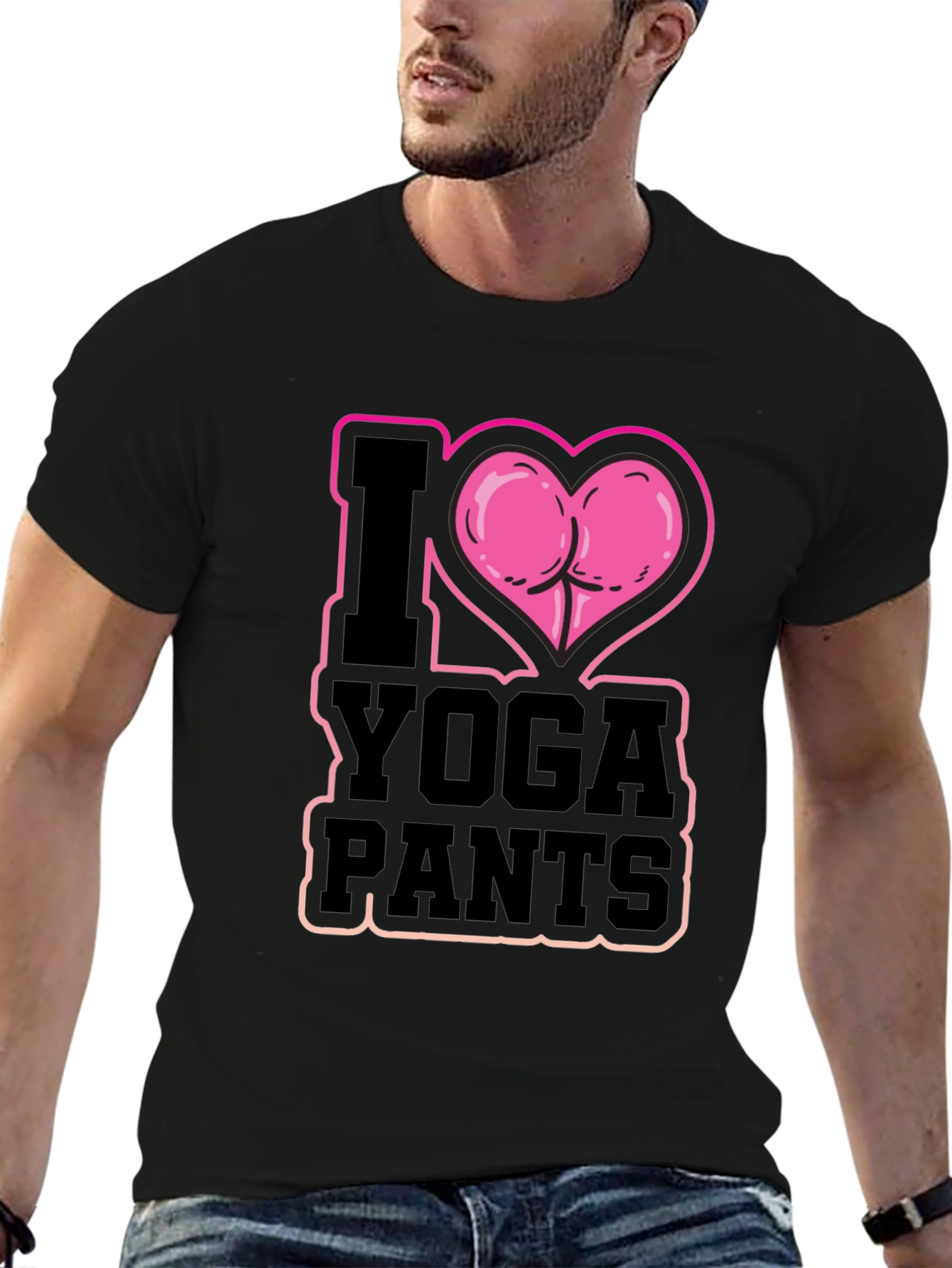 I Heart Yoga Pants T-Shirt - Funny Design