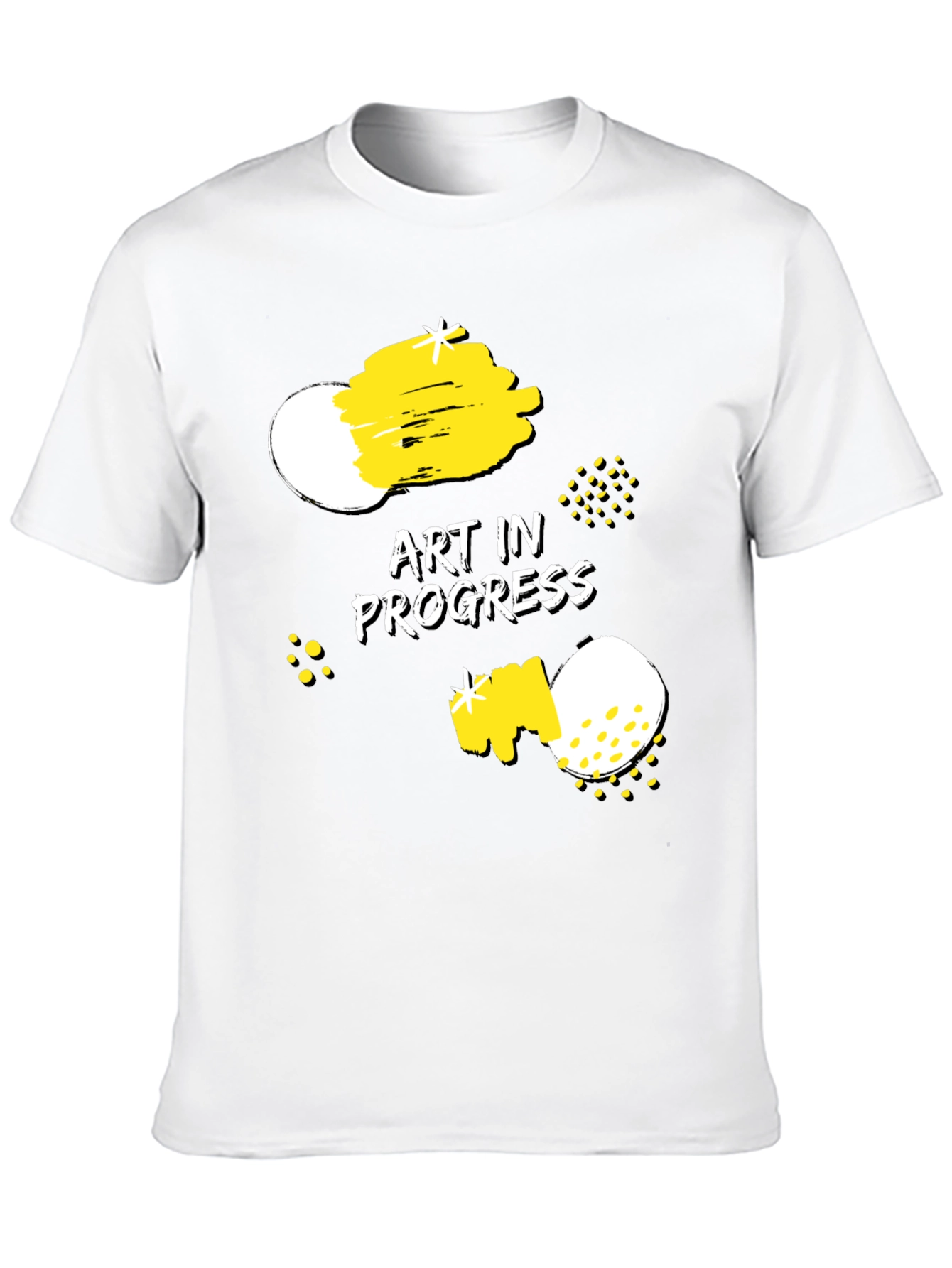 Art in Progress Graphic Tee - Modern Artistic Design