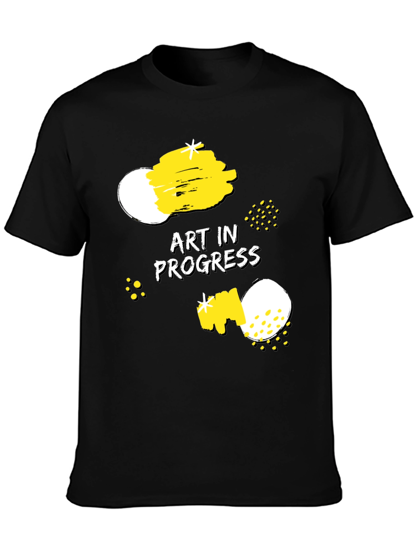 Art in Progress Graphic Tee - Modern Artistic Design