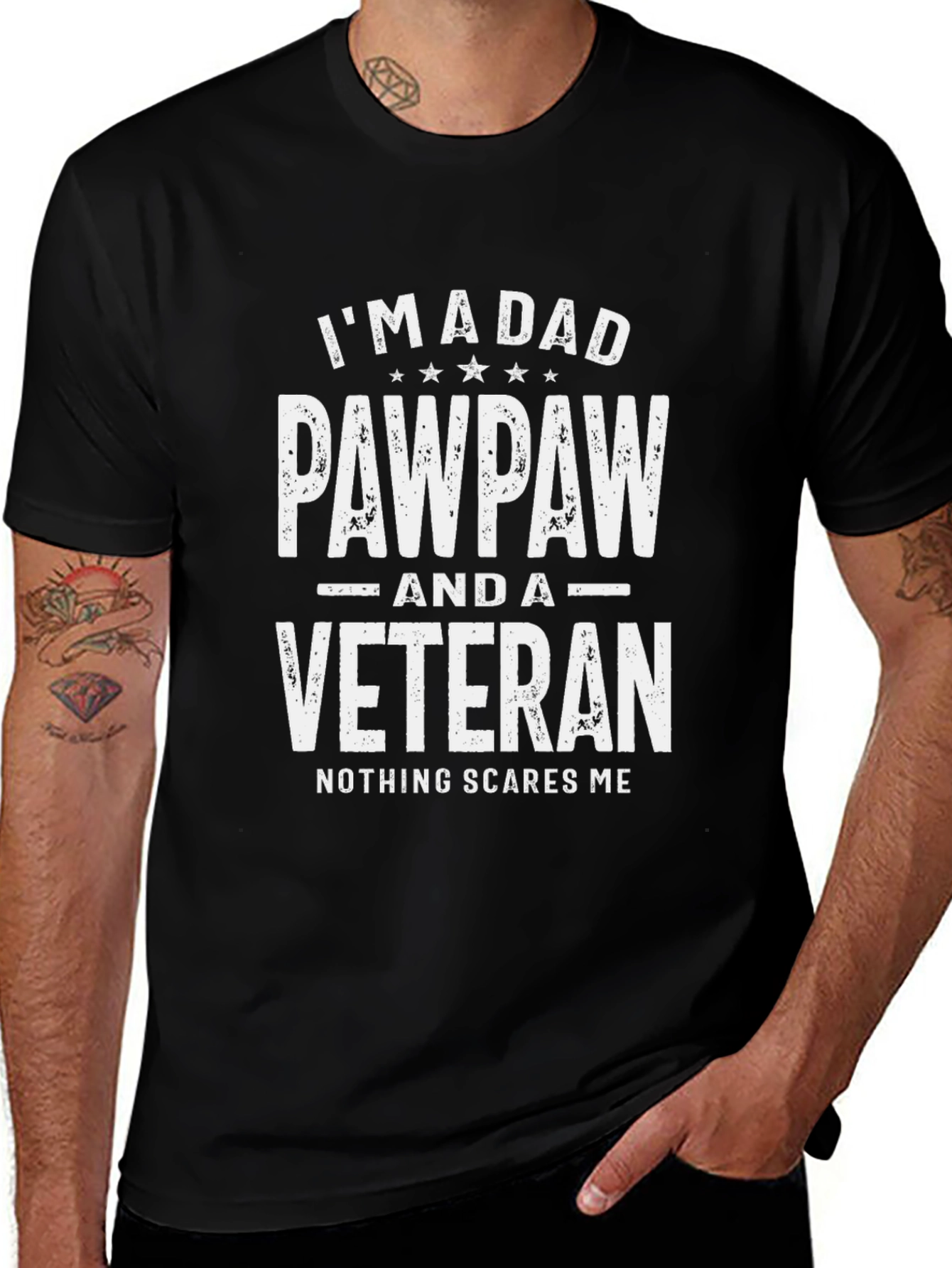 Im a Dad Pawpaw and a Veteran T-Shirt