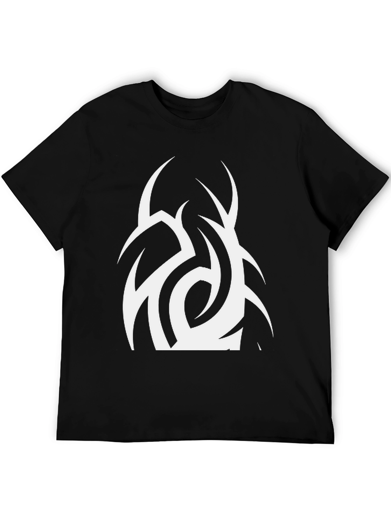 Abstract Graphic Black T-Shirt