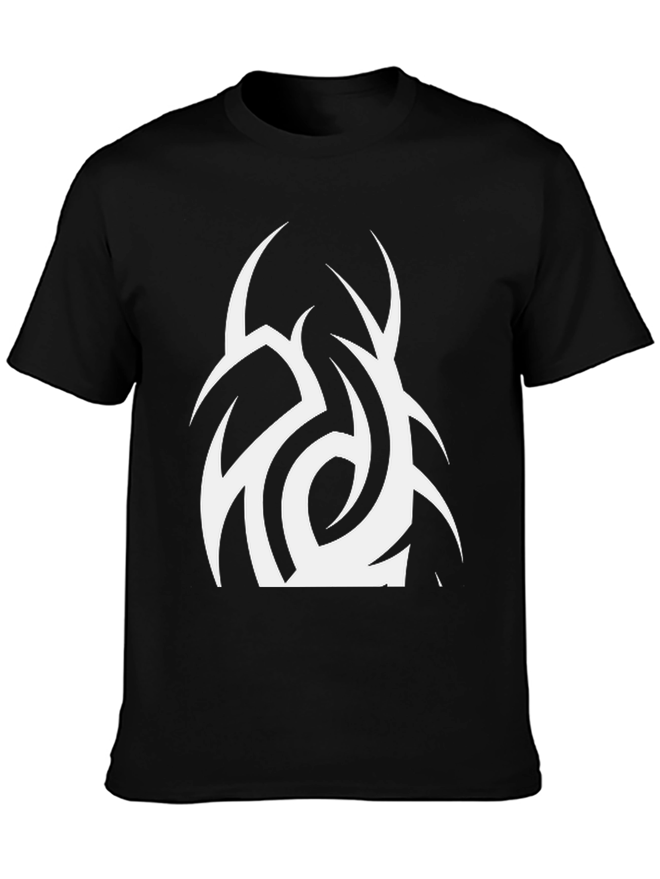 Abstract Graphic Black T-Shirt