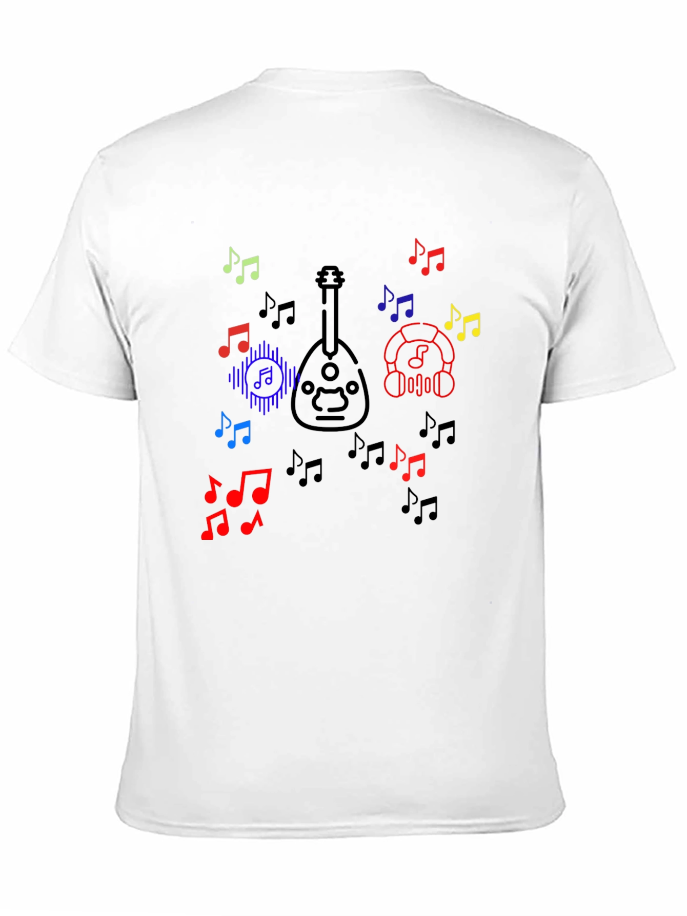 Musical Notes & Oud Black T-Shirt