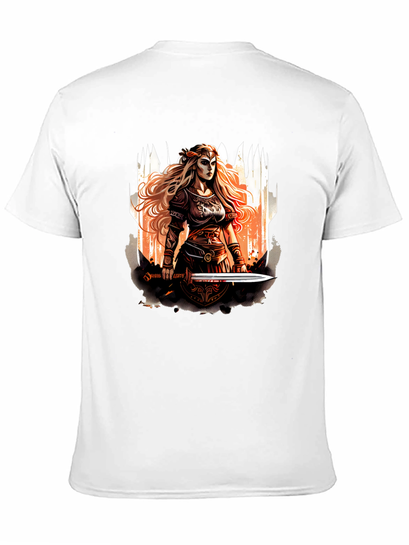 Warrior Woman Graphic T-Shirt - Black