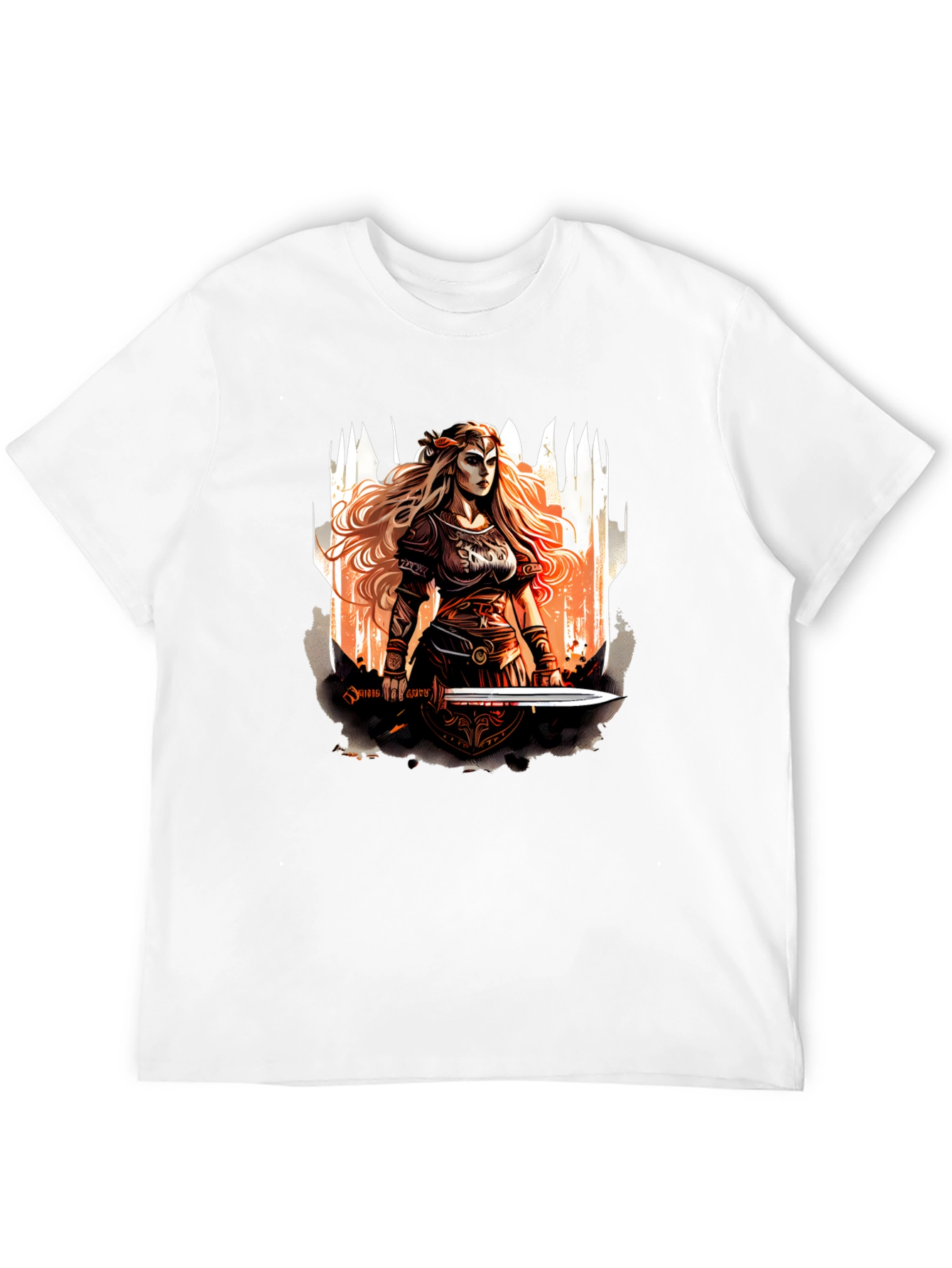 Warrior Woman Graphic T-Shirt - Black