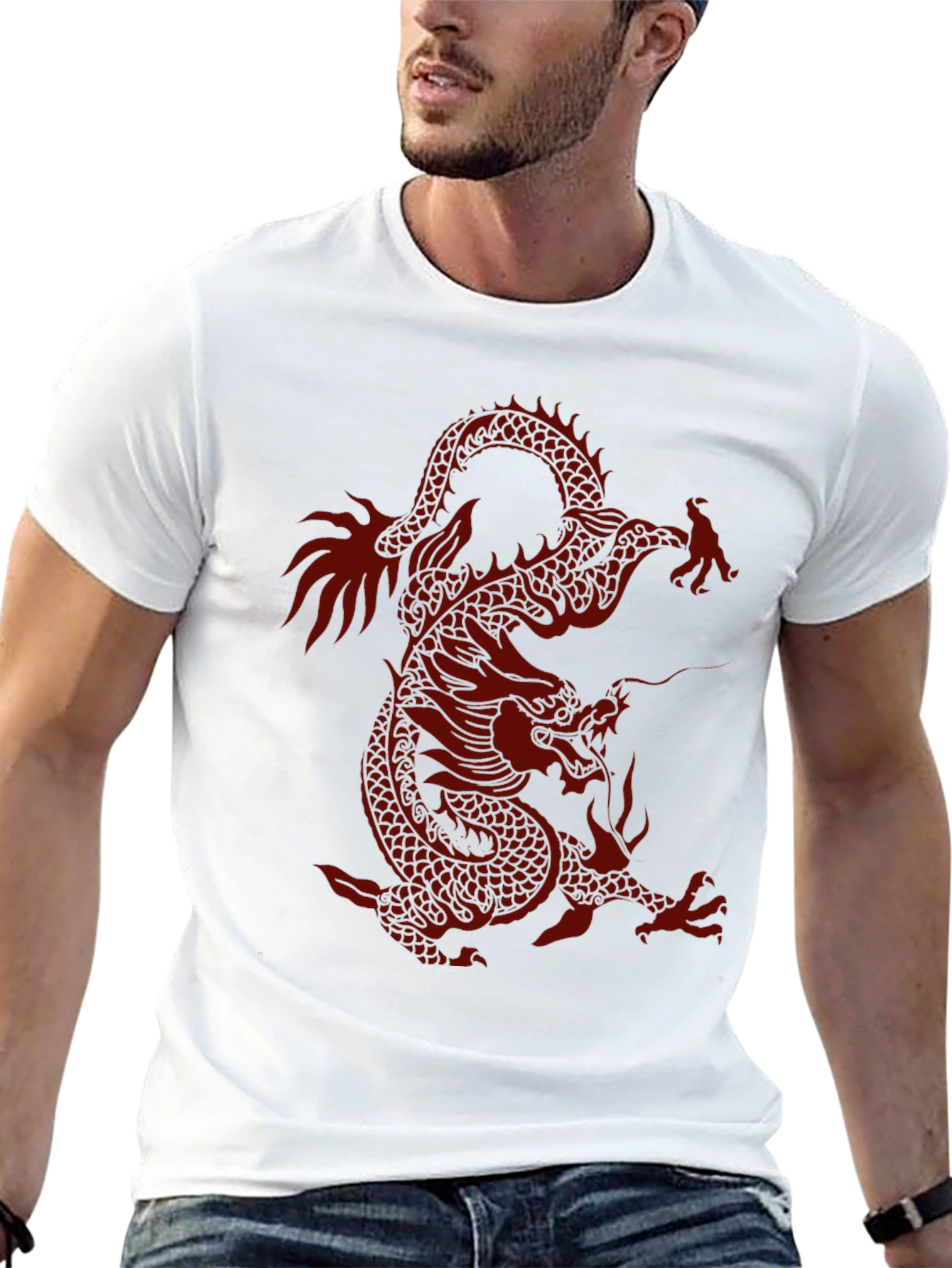 Dragon Graphic Tee - Mens Black T-Shirt