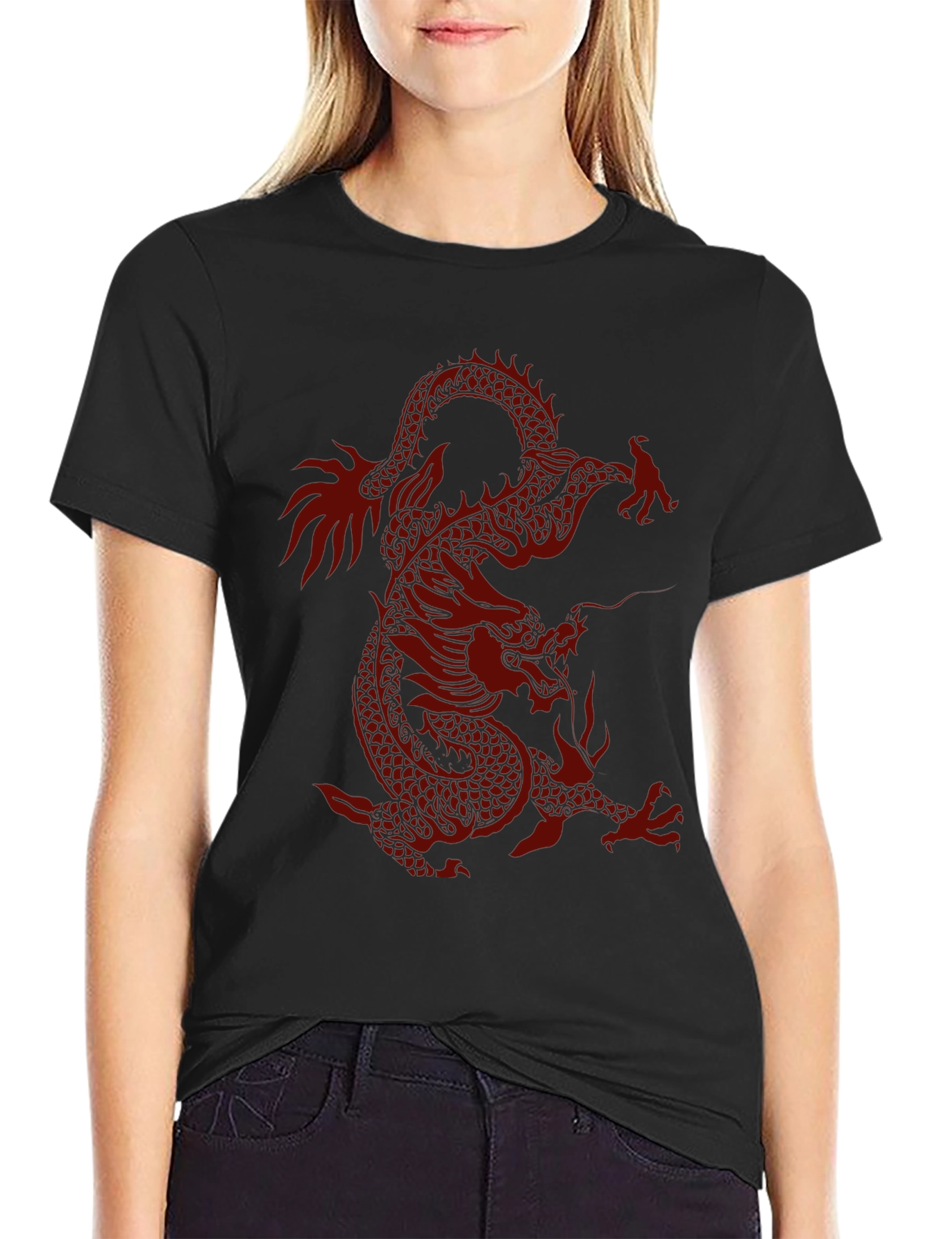 Dragon Graphic Tee - Mens Black T-Shirt