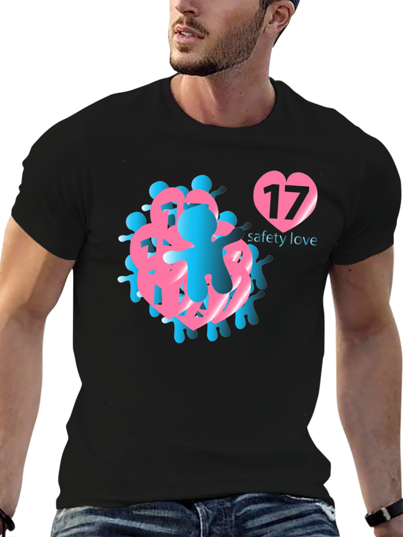 Safety Love Graphic T-Shirt - Stylish Comfort