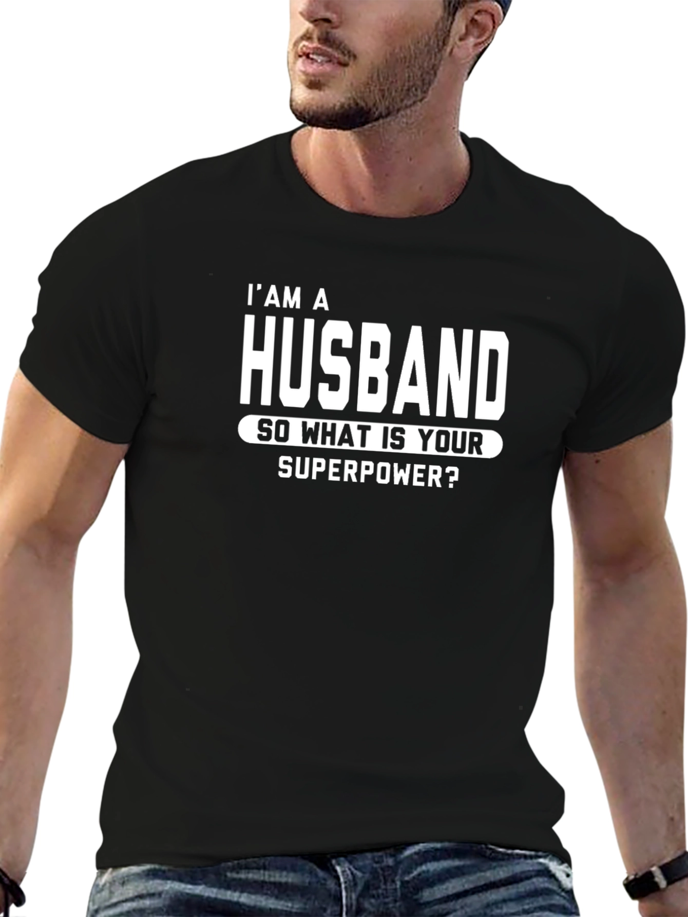 Husband Superpower Graphic Tee - Mens