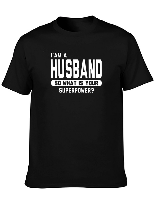 Husband Superpower Graphic Tee - Mens