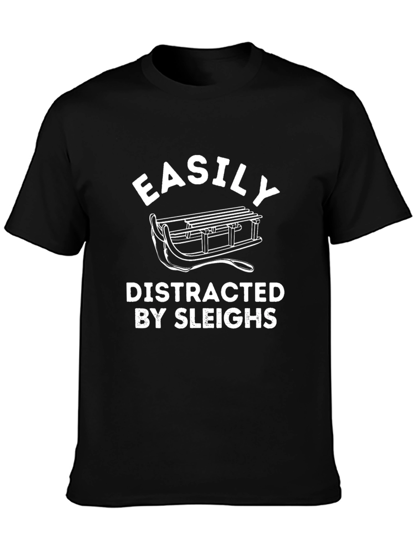 Easily Distracted by Sleighs Graphic Tee