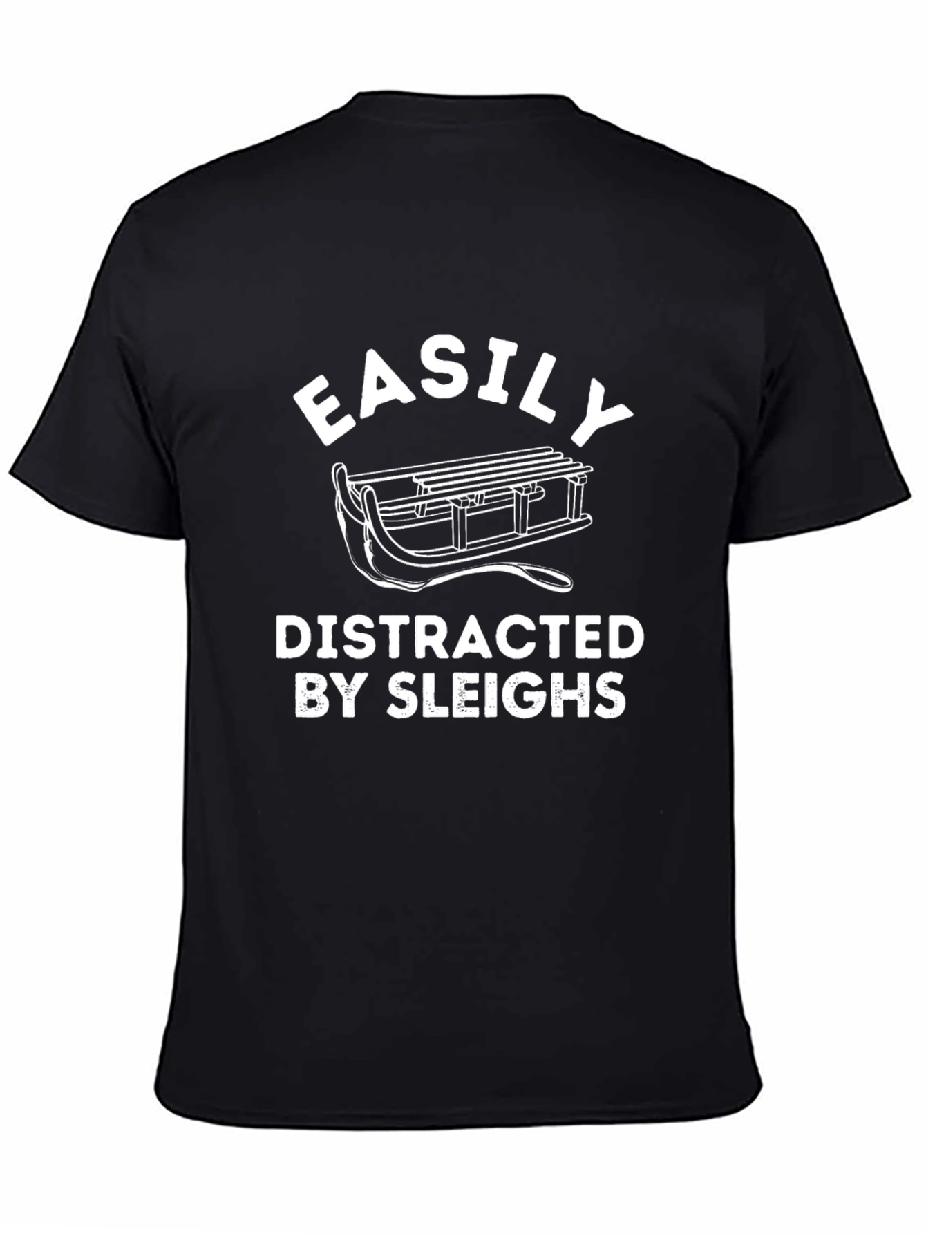 Easily Distracted by Sleighs Graphic Tee