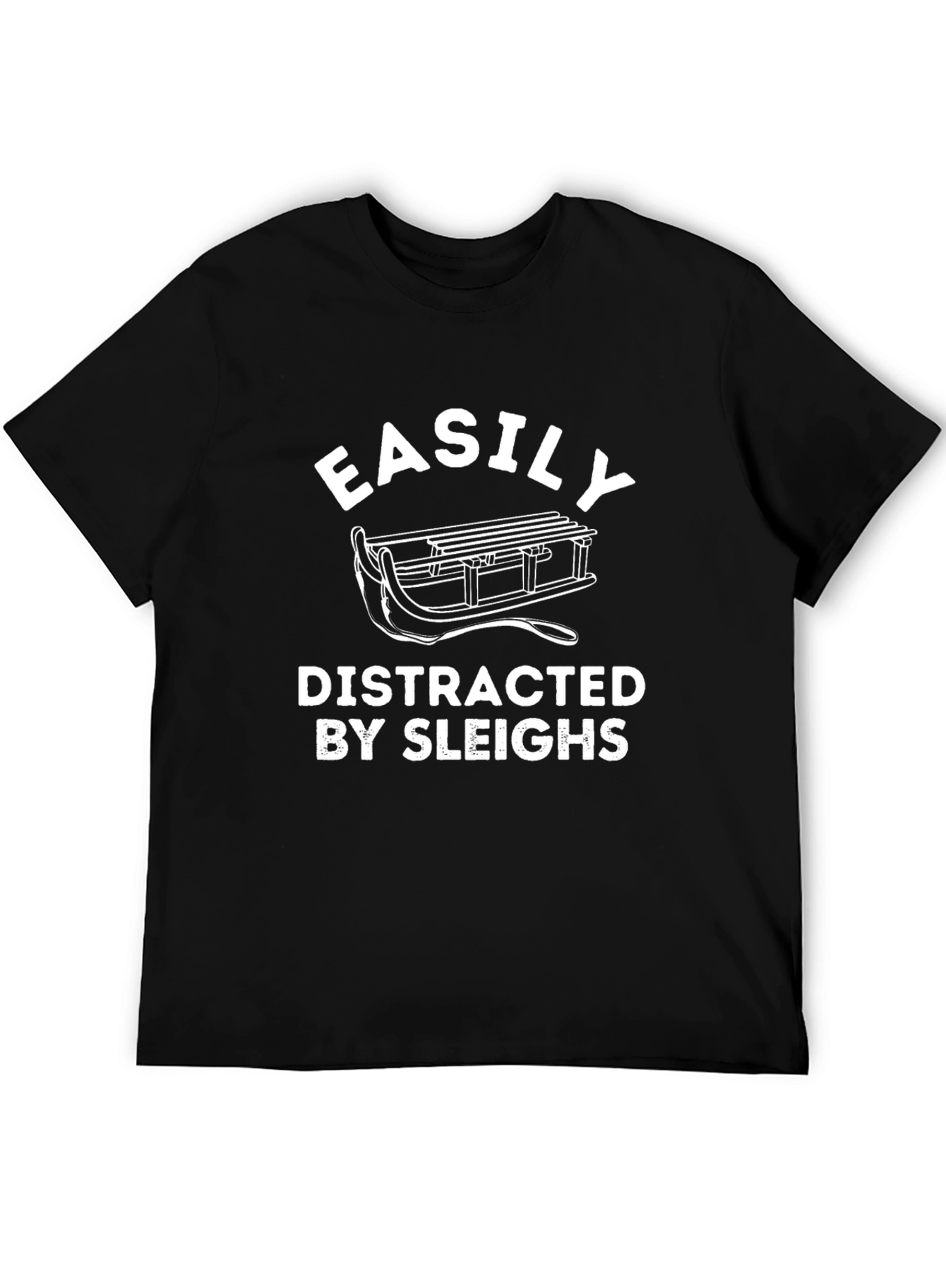 Easily Distracted by Sleighs Graphic Tee