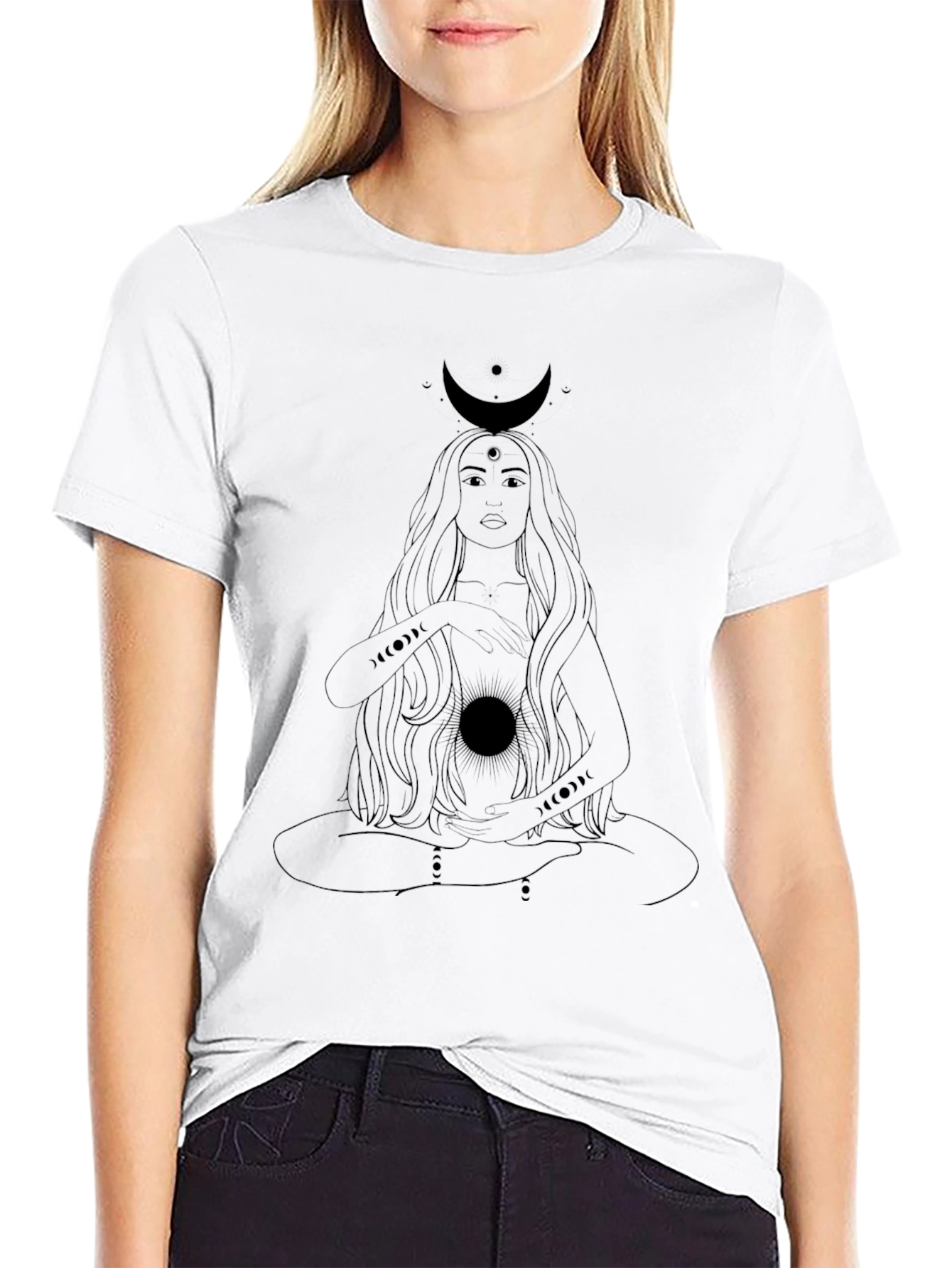 Mystic Moon Goddess Graphic Tee