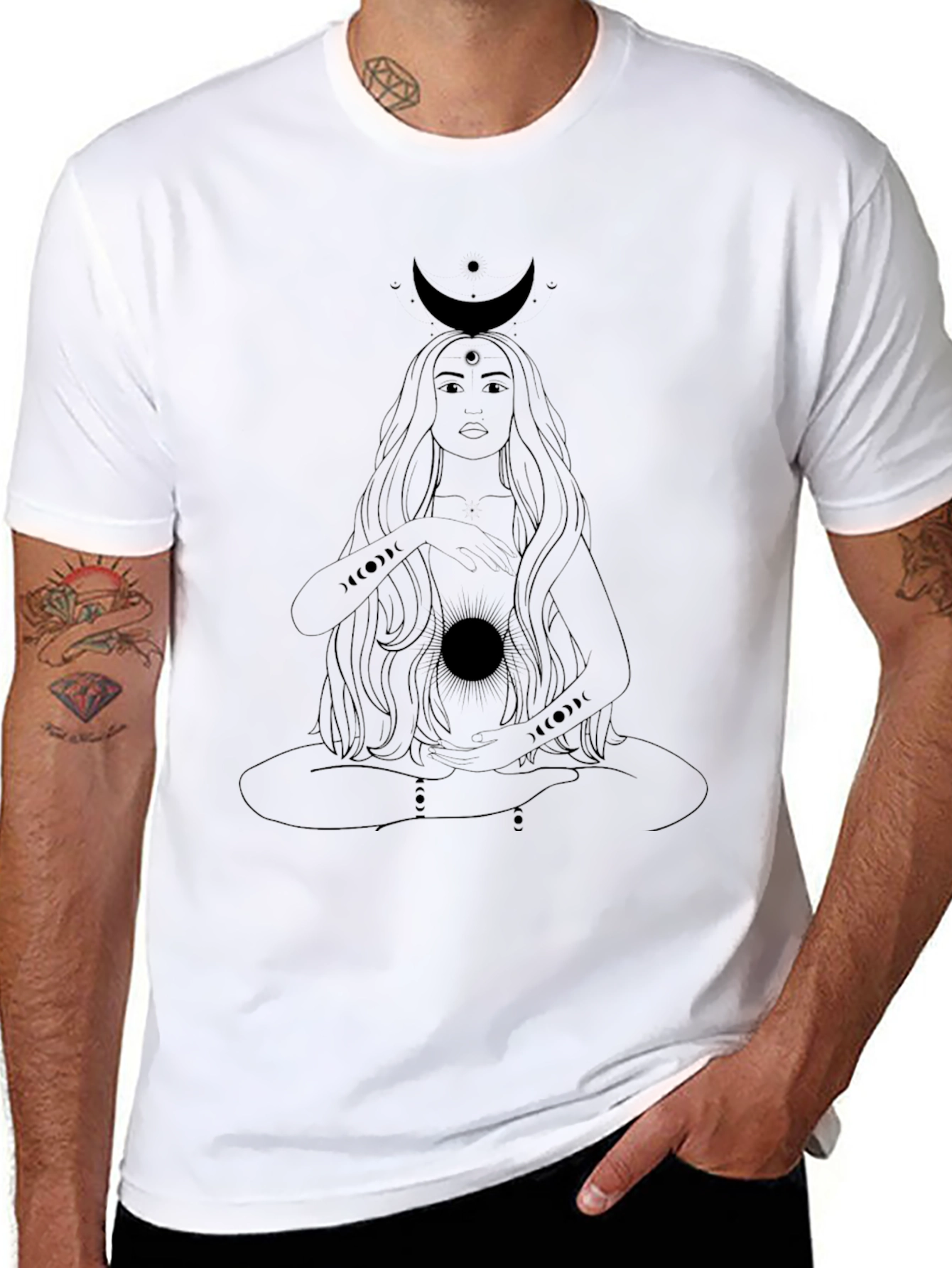 Mystic Moon Goddess Graphic Tee