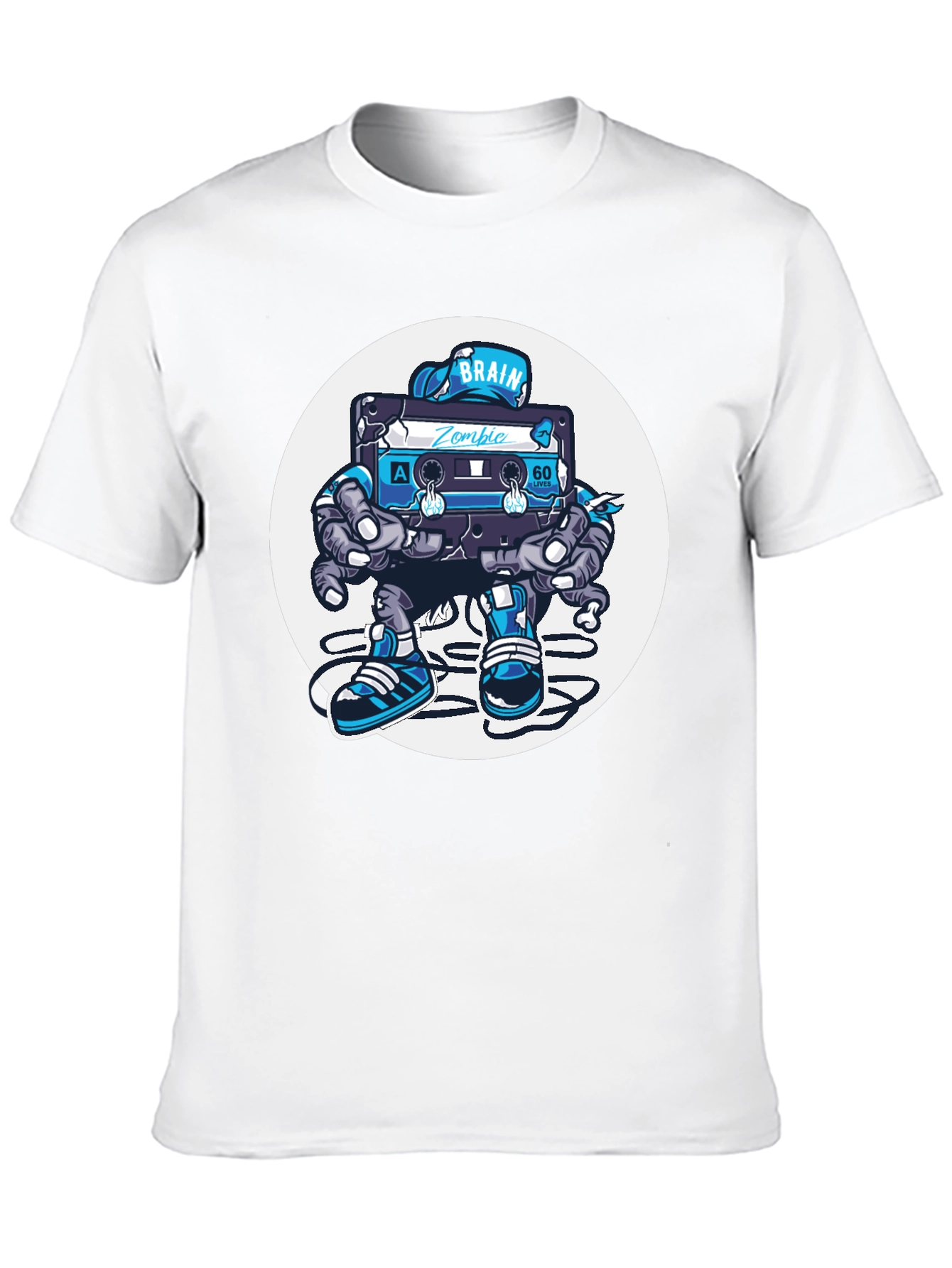 Zombie Brain Tape T-Shirt - Black