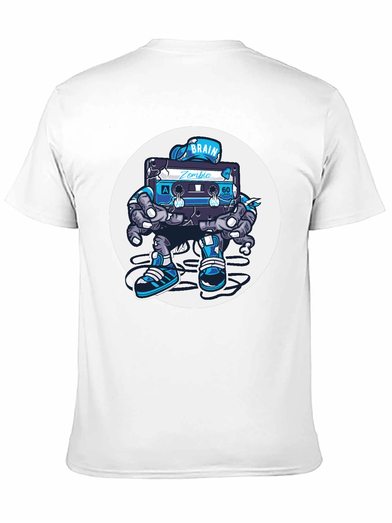Zombie Brain Tape T-Shirt - Black