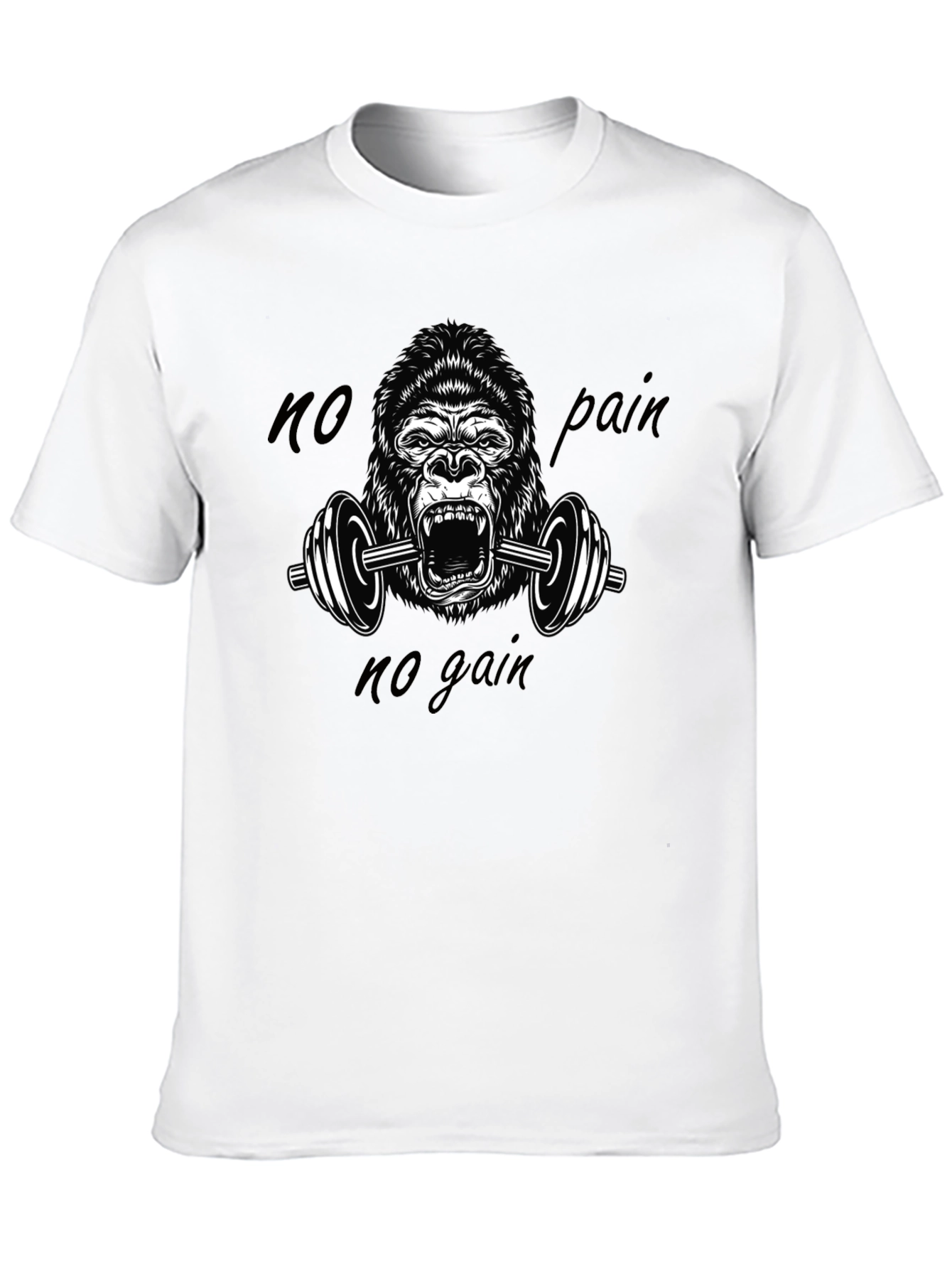 No Pain No Gain Gorilla Gym T-Shirt