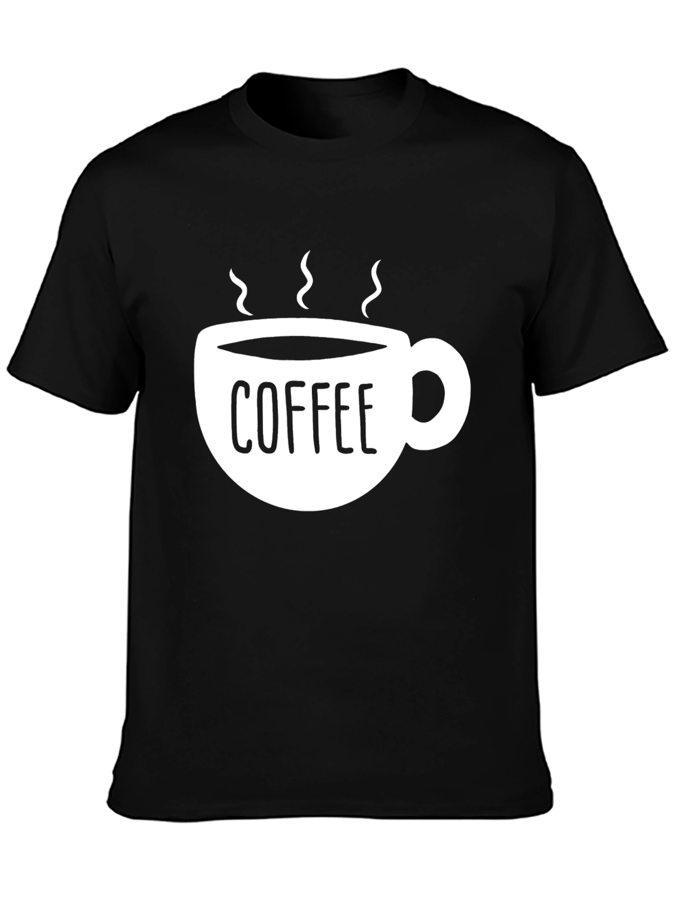 Coffee Cup Graphic Black T-Shirt